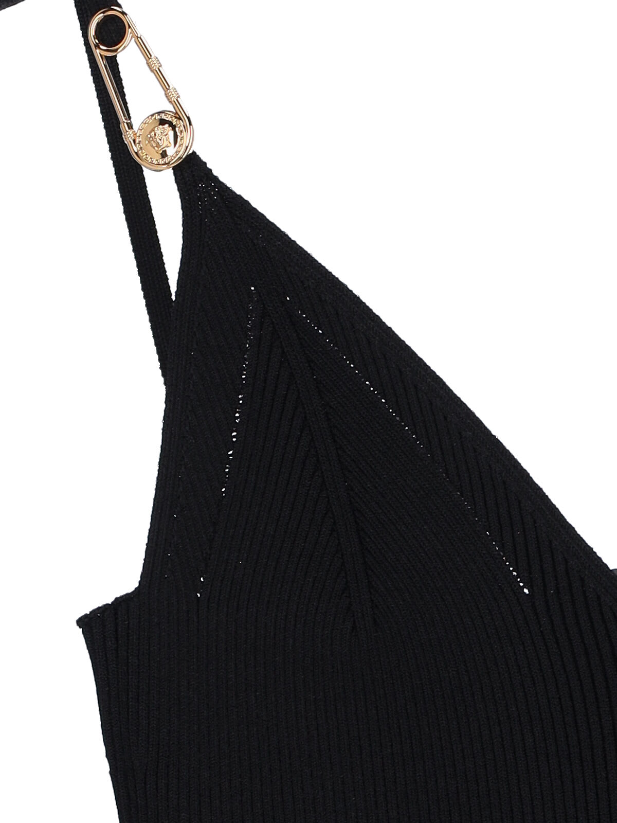 Versace Safety Pin Suspender Midi Dress