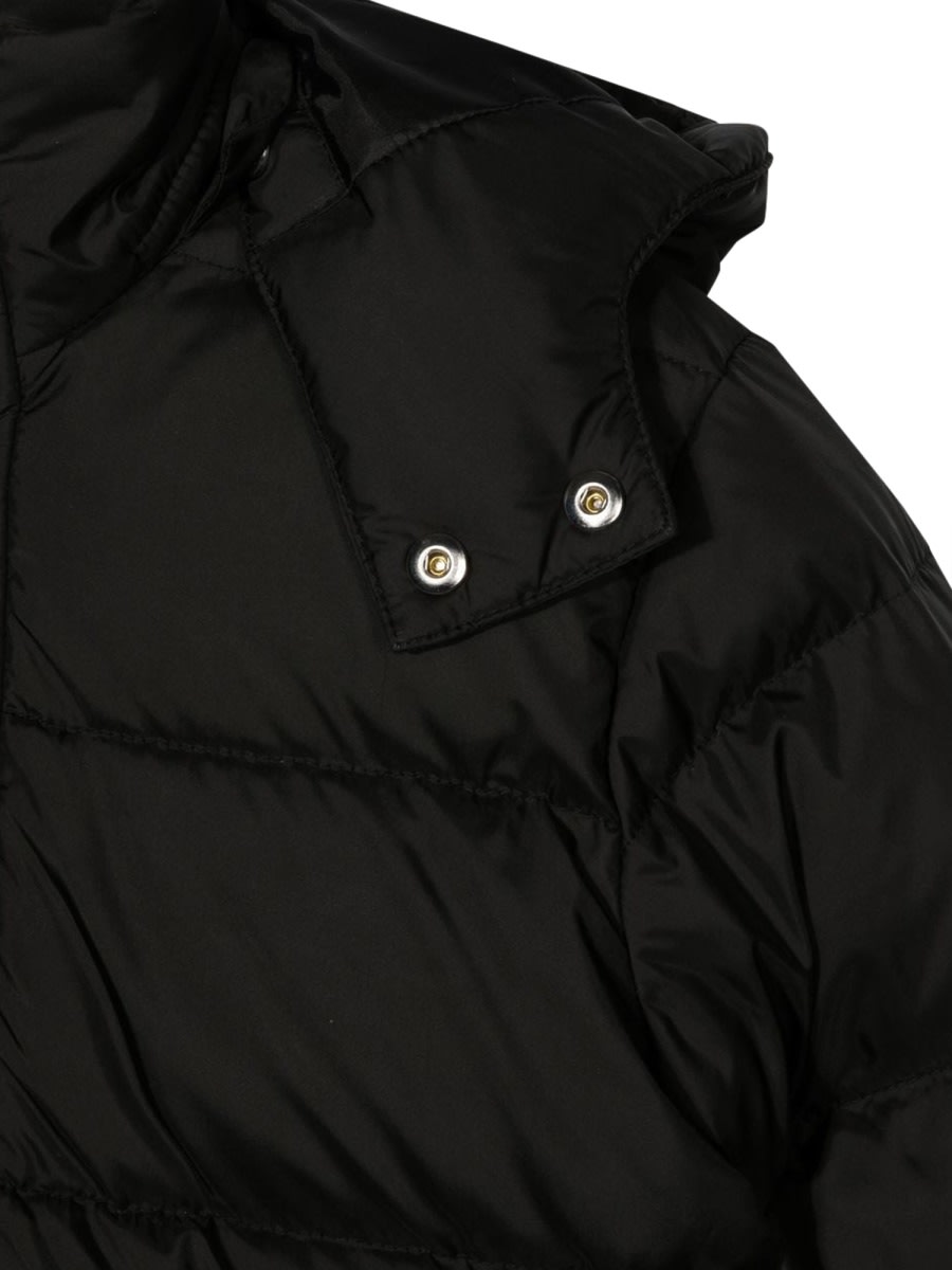 Givenchy Kids Logo Embroidered Long-sleeved Hooded Jacket In Black
