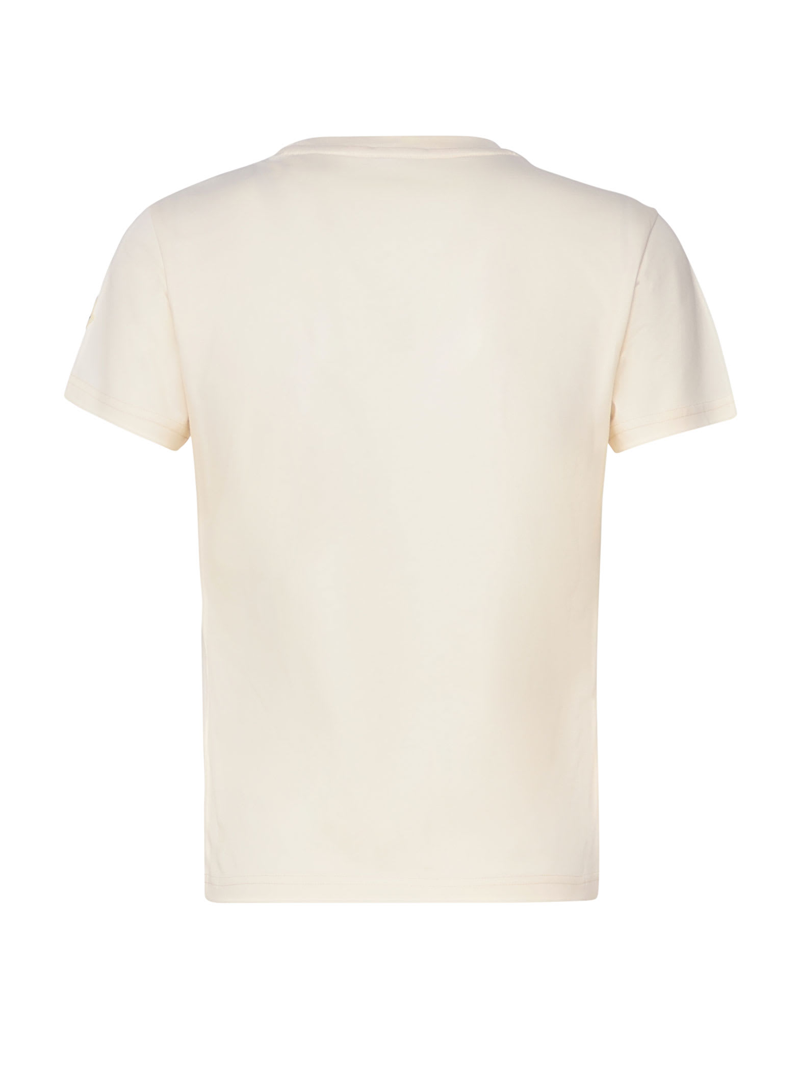 Shop Moncler T-shirt In Cotton In White