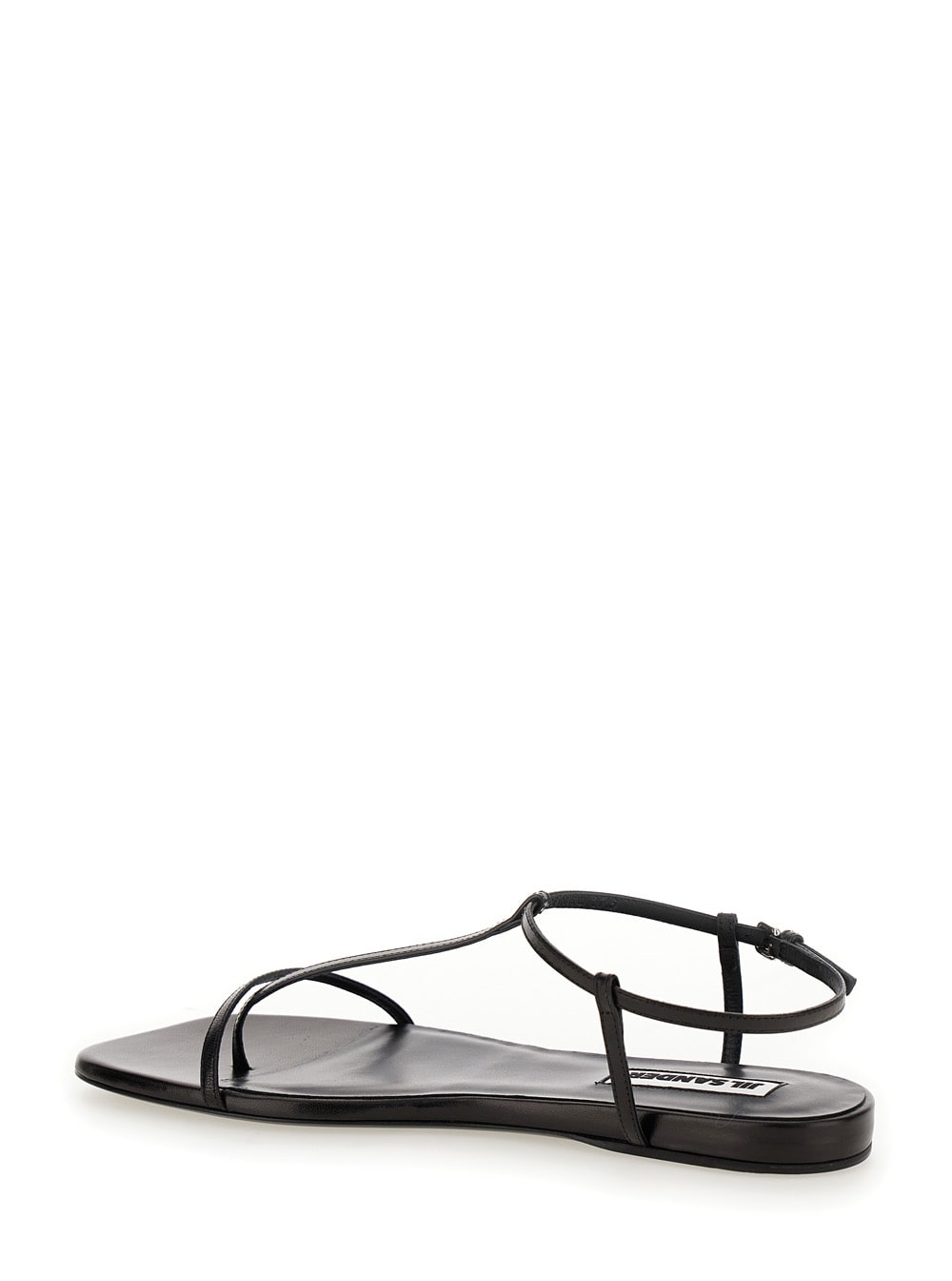 Shop Jil Sander Sandals In Black