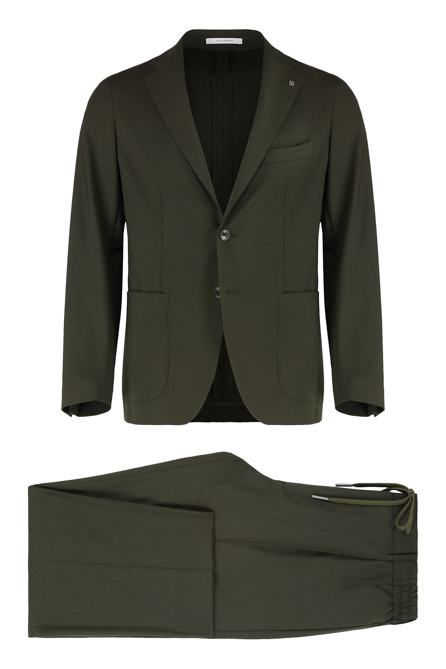 Shop Tagliatore Virgin Wool Two-pieces Suit