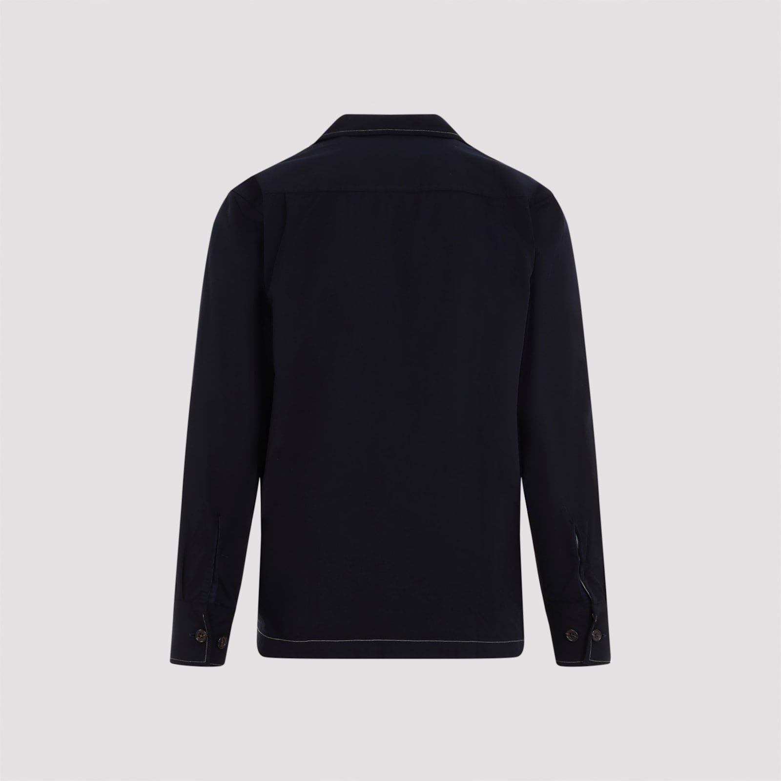 Shop Universal Works Long Sleeves Utility Shirt In Navy