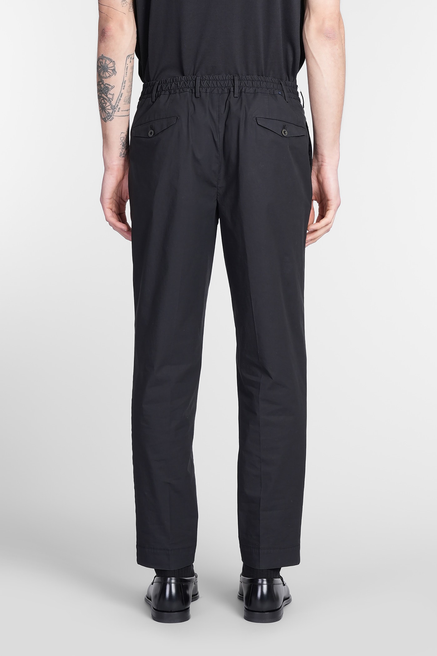 Santaniello Irno Evo Pants In Black Cotton In Black