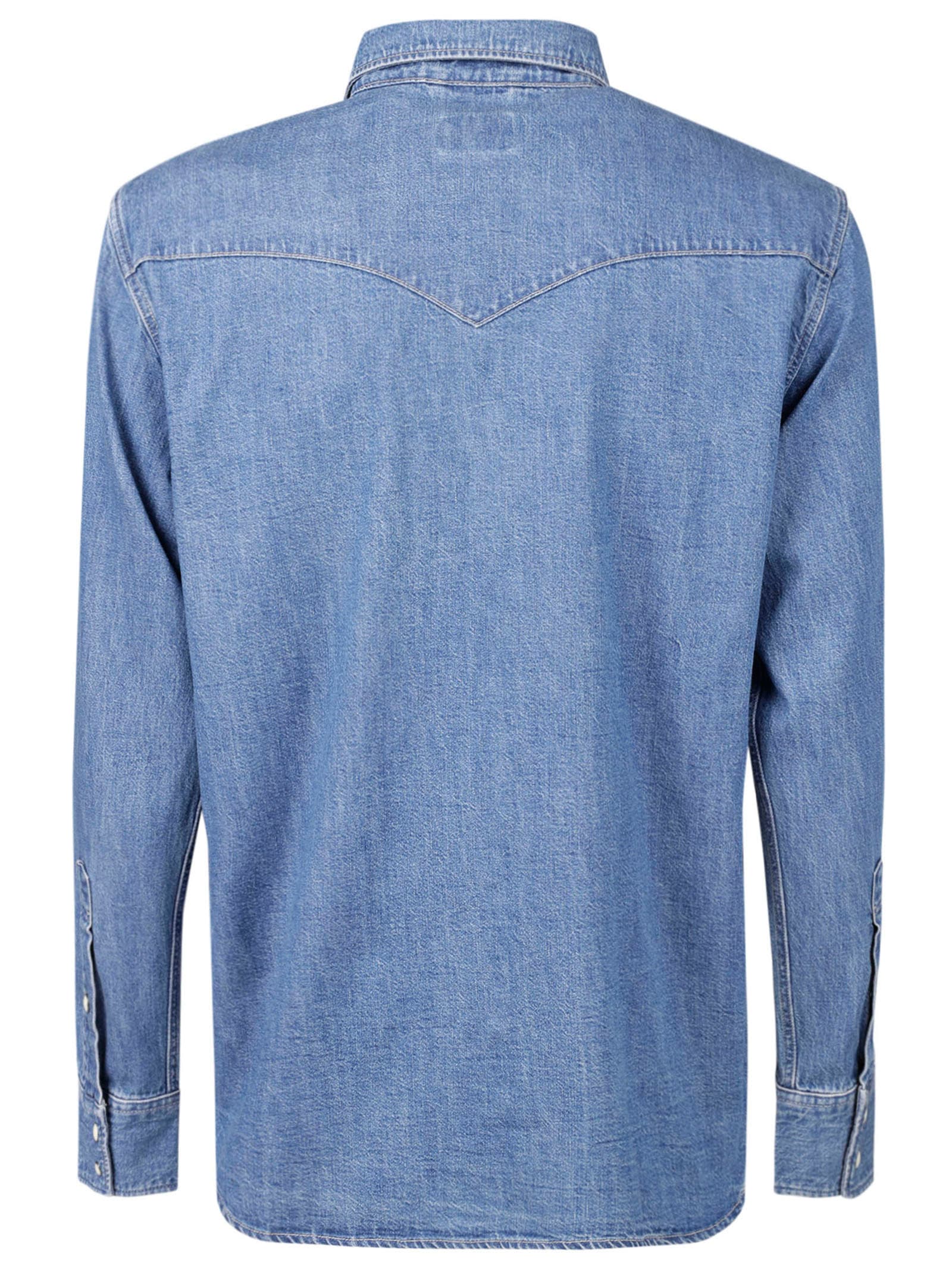 Shop Levi's Longhorn Shirt In Med Indigo