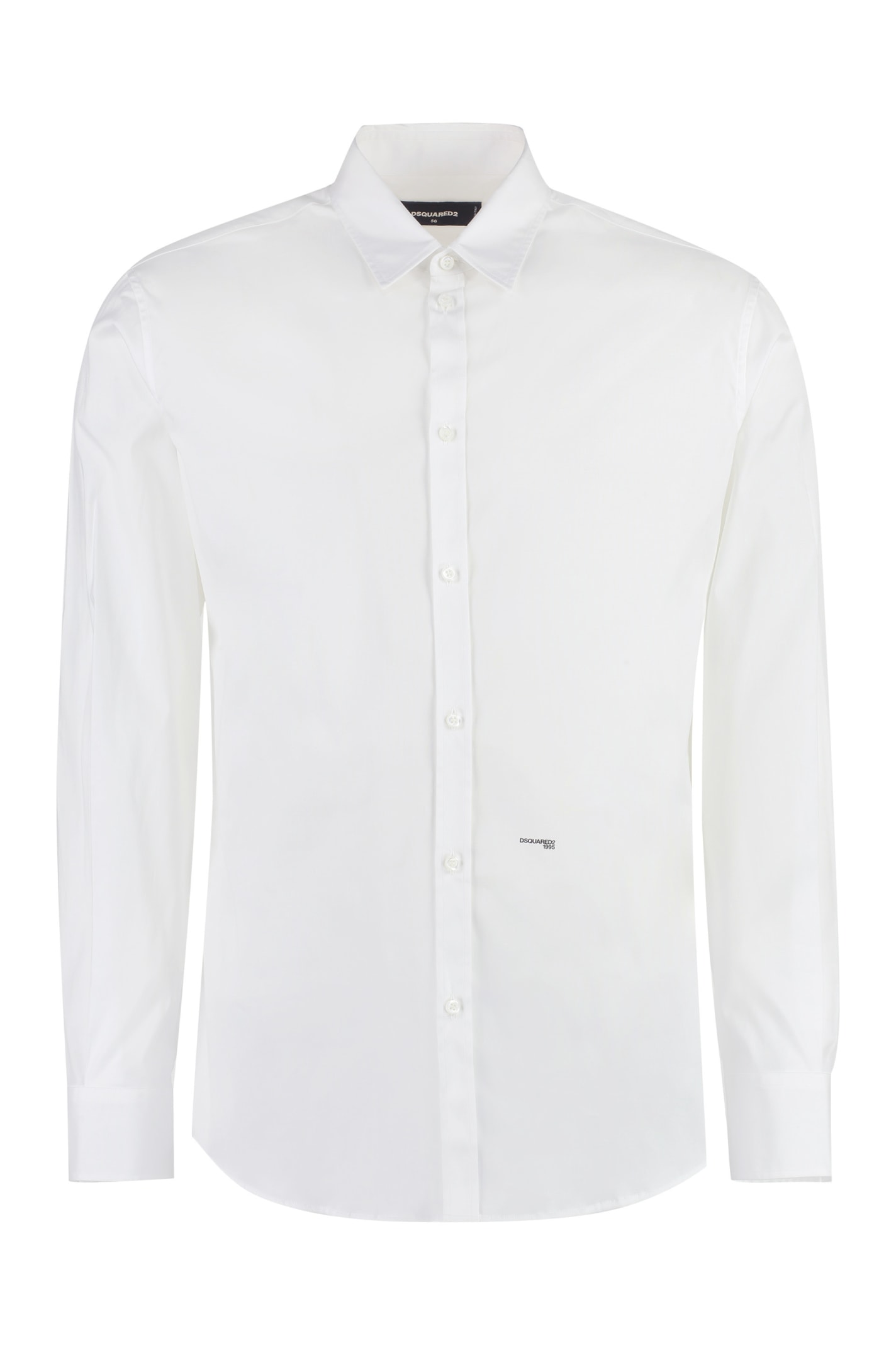 Shop Dsquared2 Stretch Cotton Shirt In White