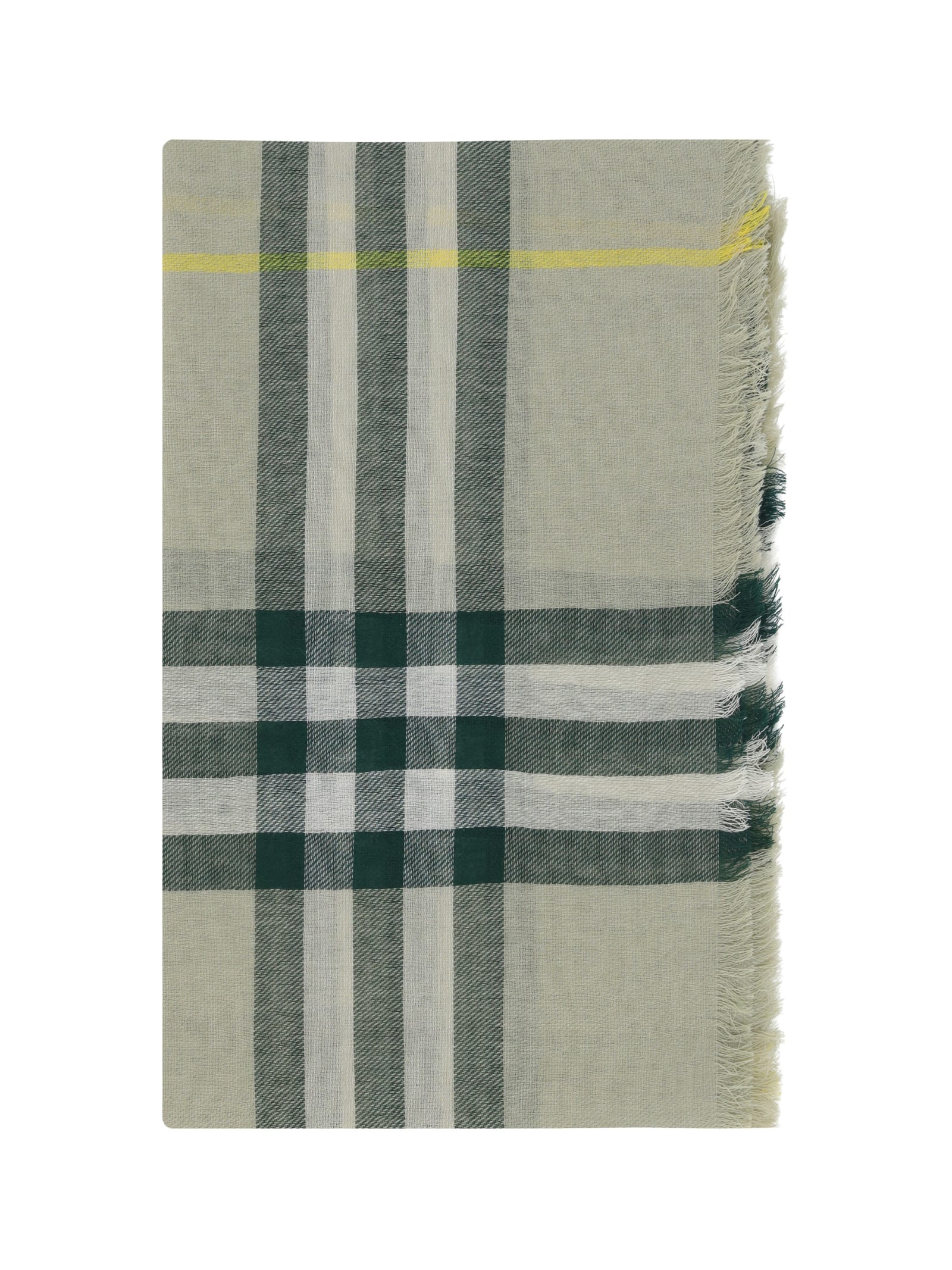 Shop Burberry Scarf In Hunter