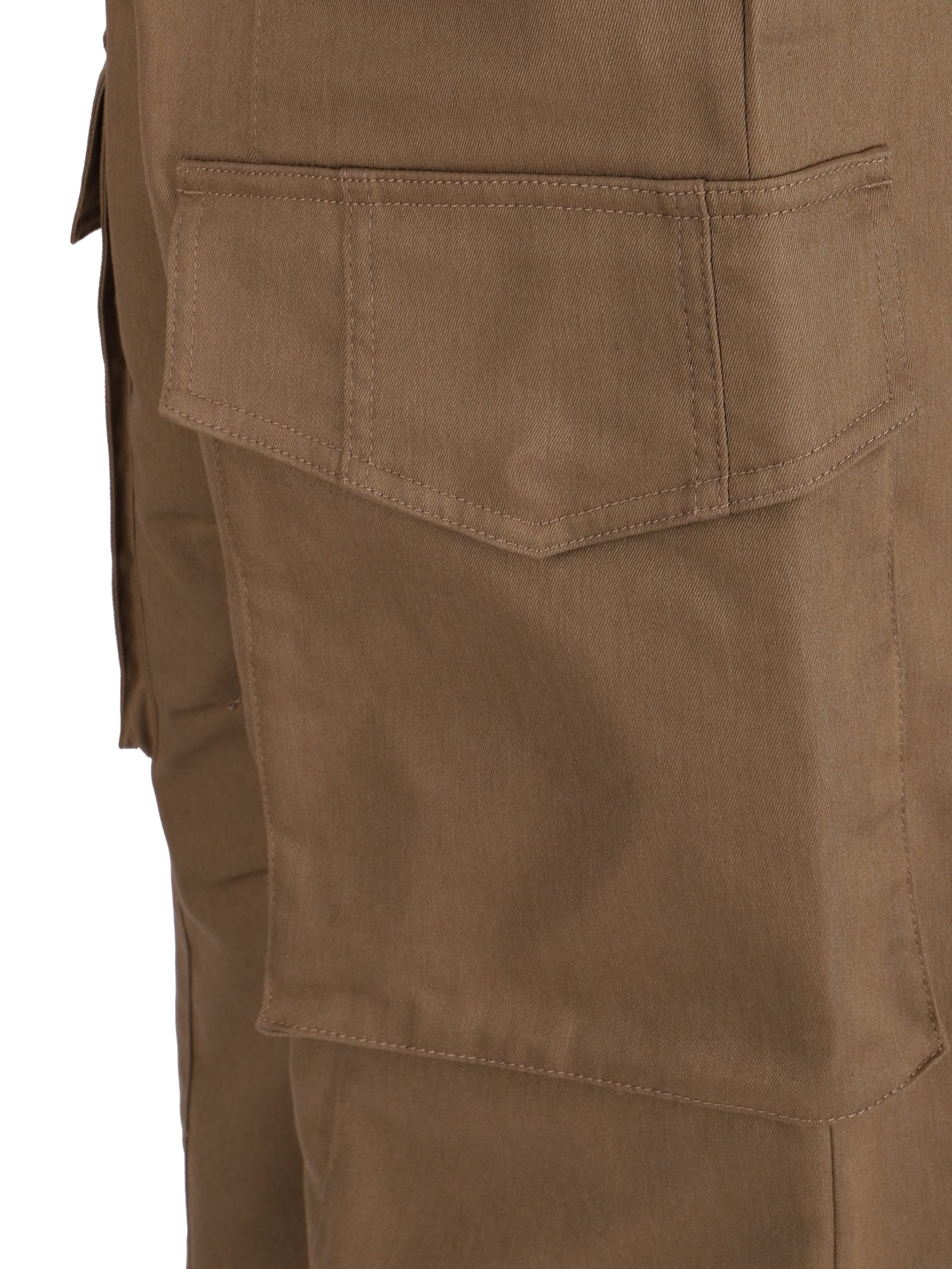 Shop Golden Goose Golden Cargo Pants In Khaki Beige