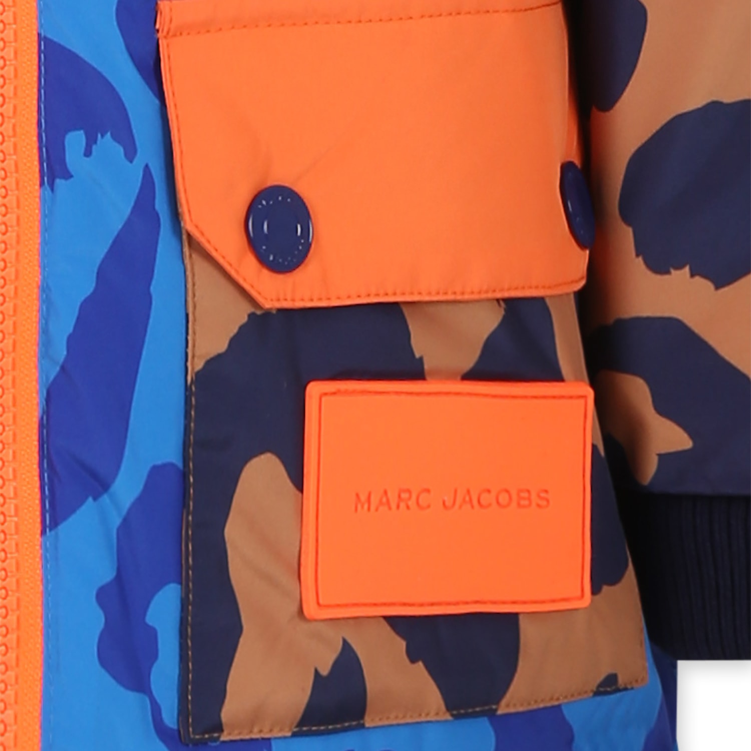 Marc Jacobs Multicolor Windbreaker Jacket For Boy With Leopard Print In Multicolor