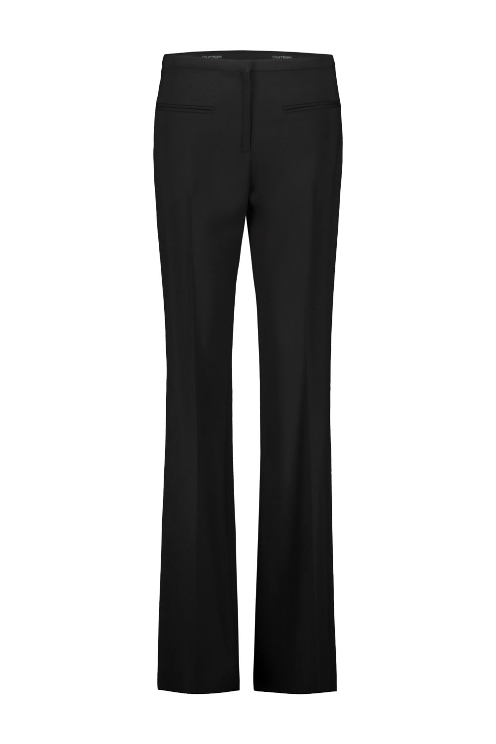 Shop Courrèges Heritage Pant In Stretch Wool In Black