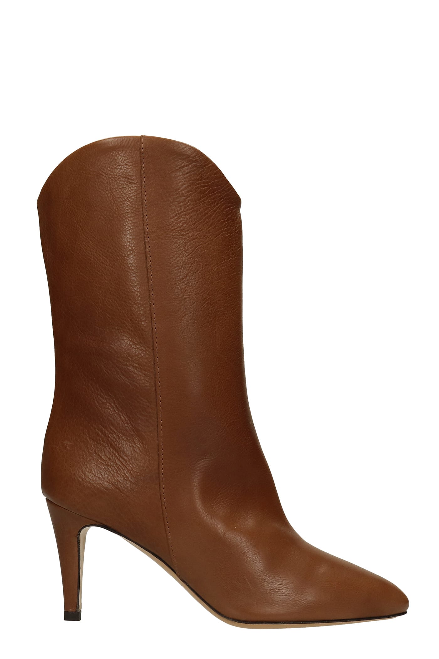 The Seller High Heels Ankle Boots In Leather Color Leather