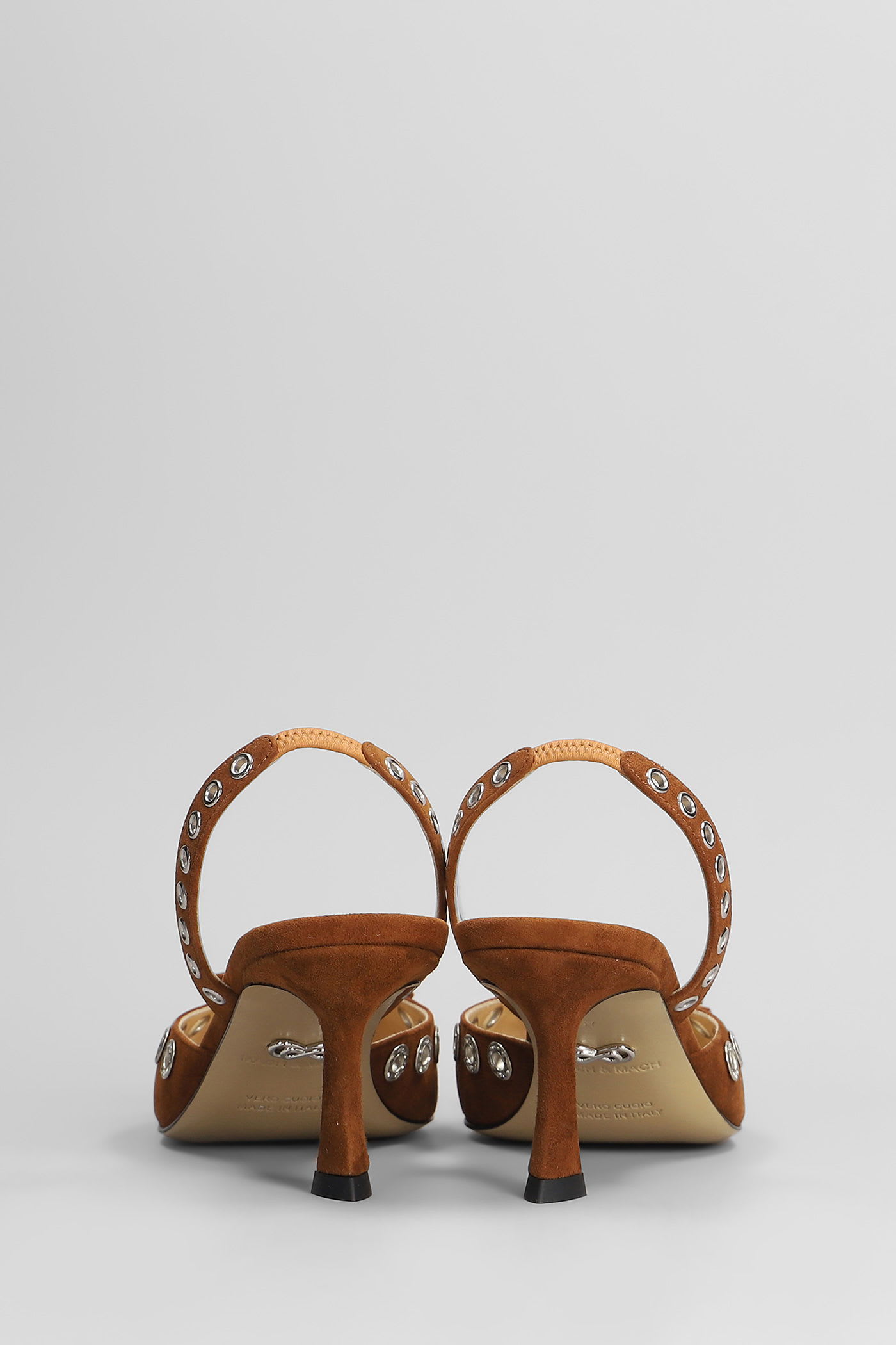 Mach & Mach Pumps In Brown Suede In Brown