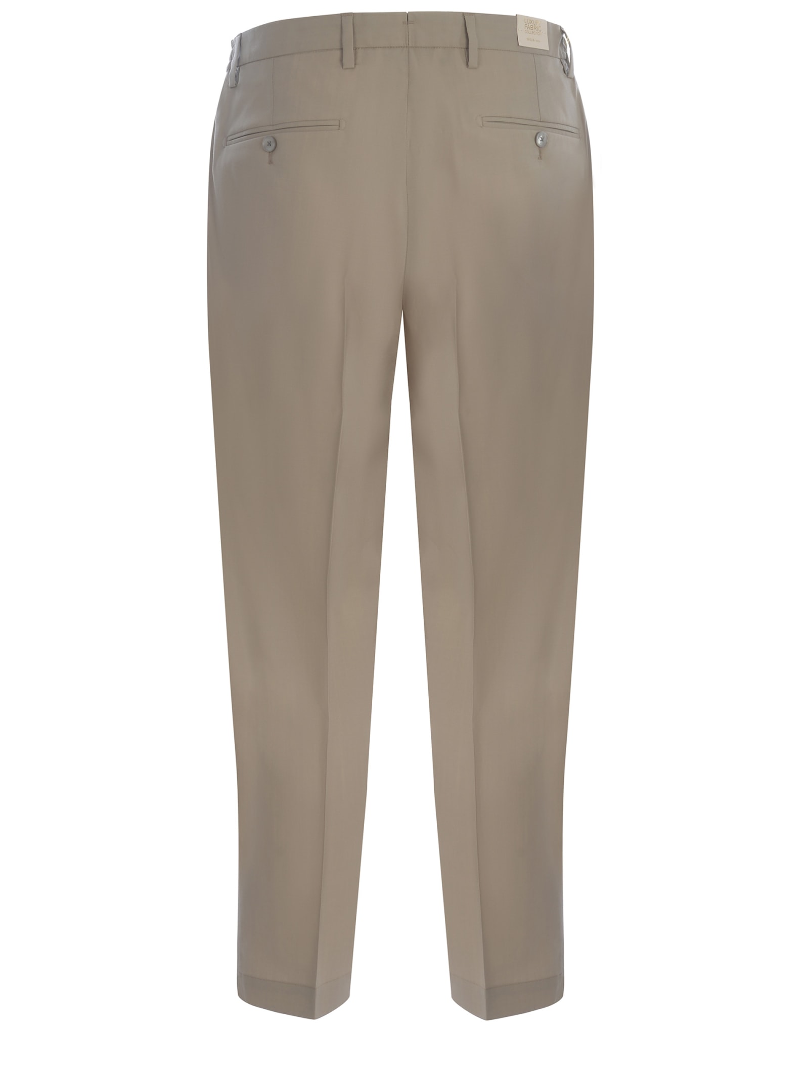 Shop Briglia 1949 Trousers Briglia Portobello In Wool Blend In Beige