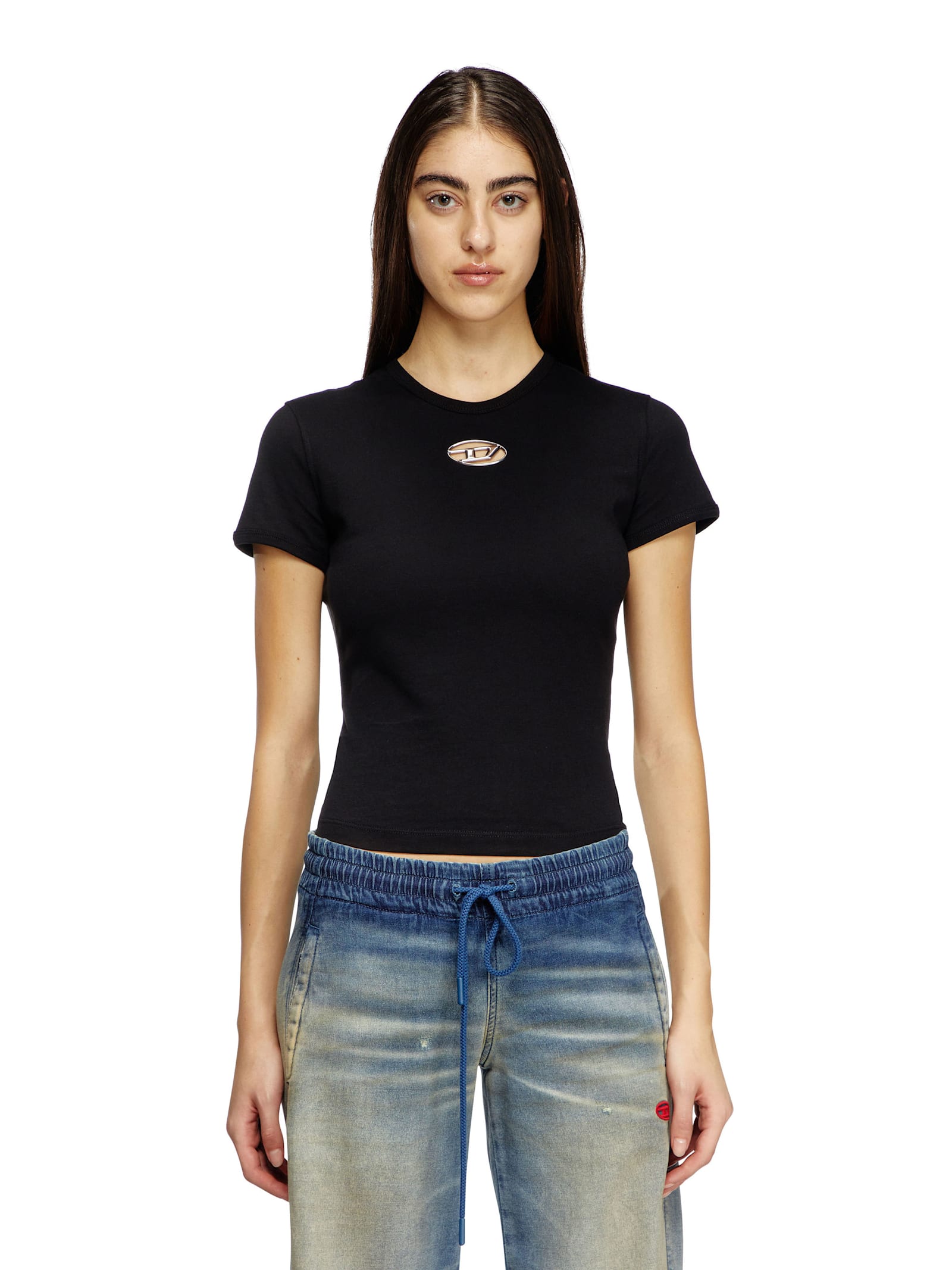 Diesel T-shirt And Polo Shirt In Black