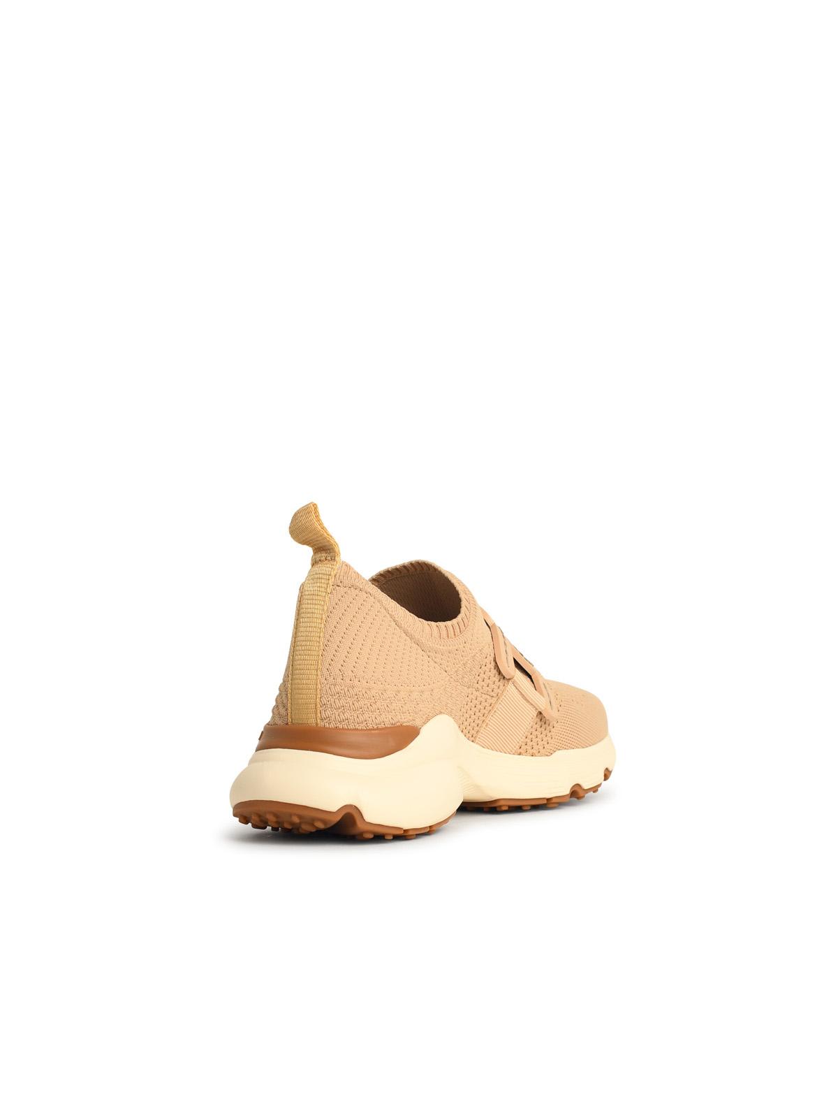 Tod's Kate Sneakers In Beige Technical Fabric In White