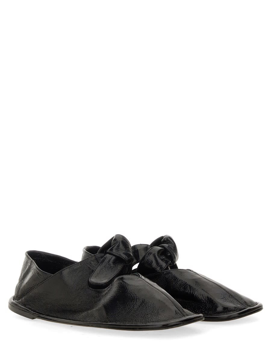 Shop Hereu Shoe Llasada Crinkled In Black