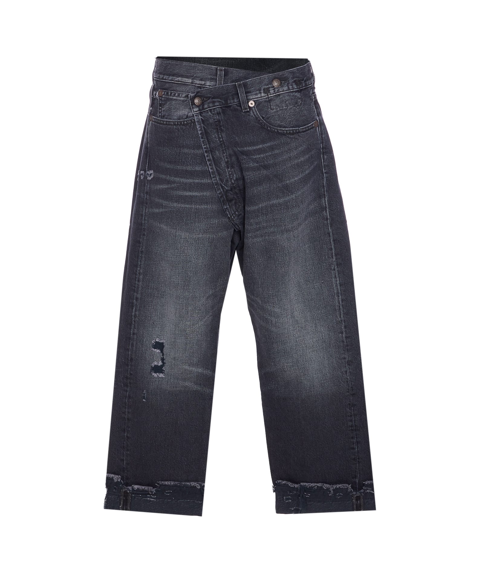 R13 Cross Over Jeans In Black