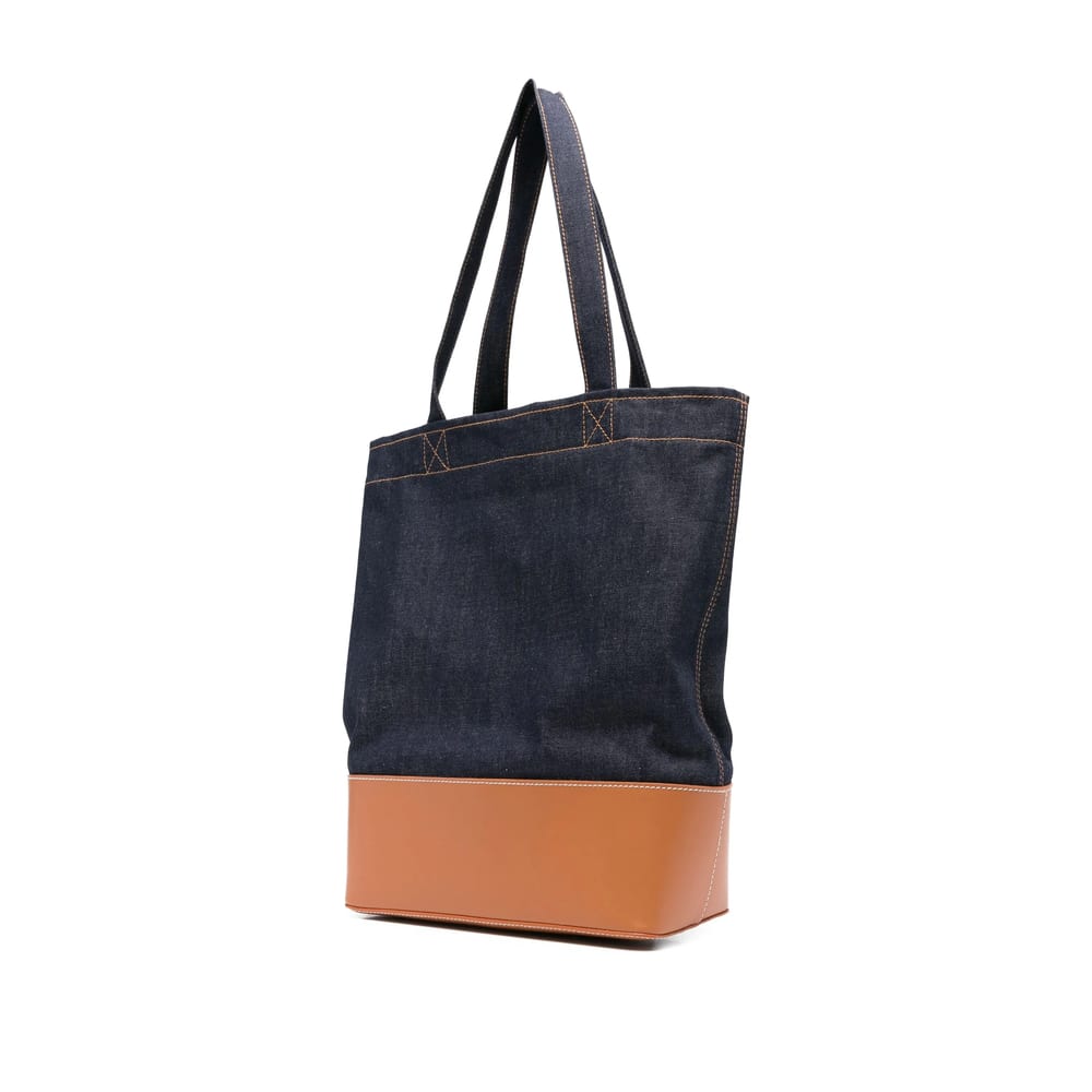 Apc A.p.c. Axel Small Denim Tote Bag In Black