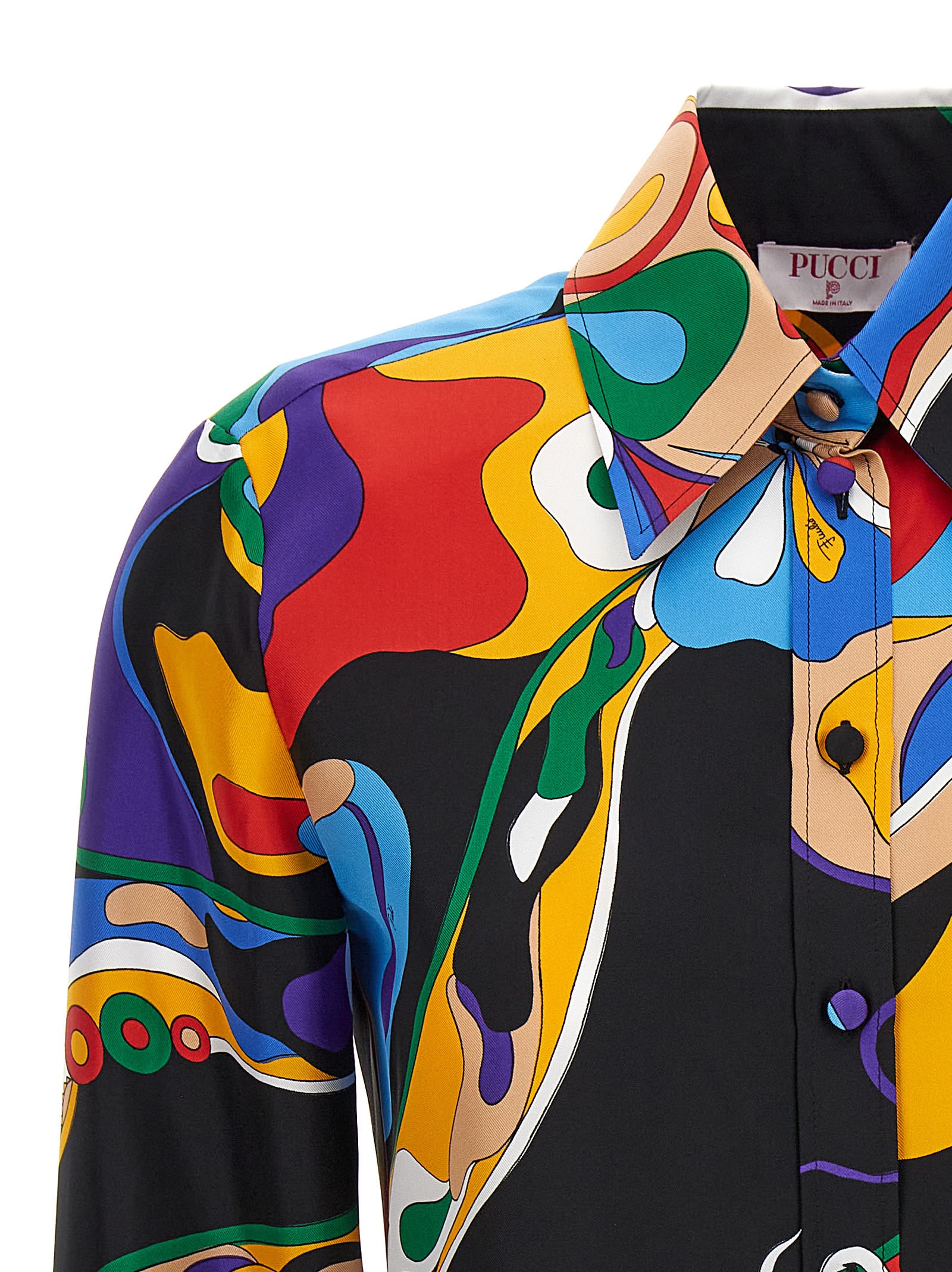 Shop Pucci Orchidee Shirt In Multicolor