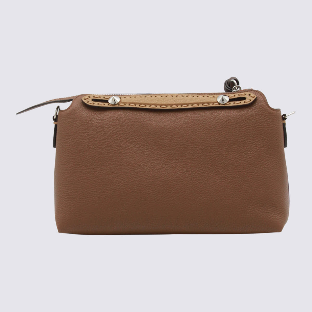 Fendi Brown Leather By The Way Medium To Handle Bag