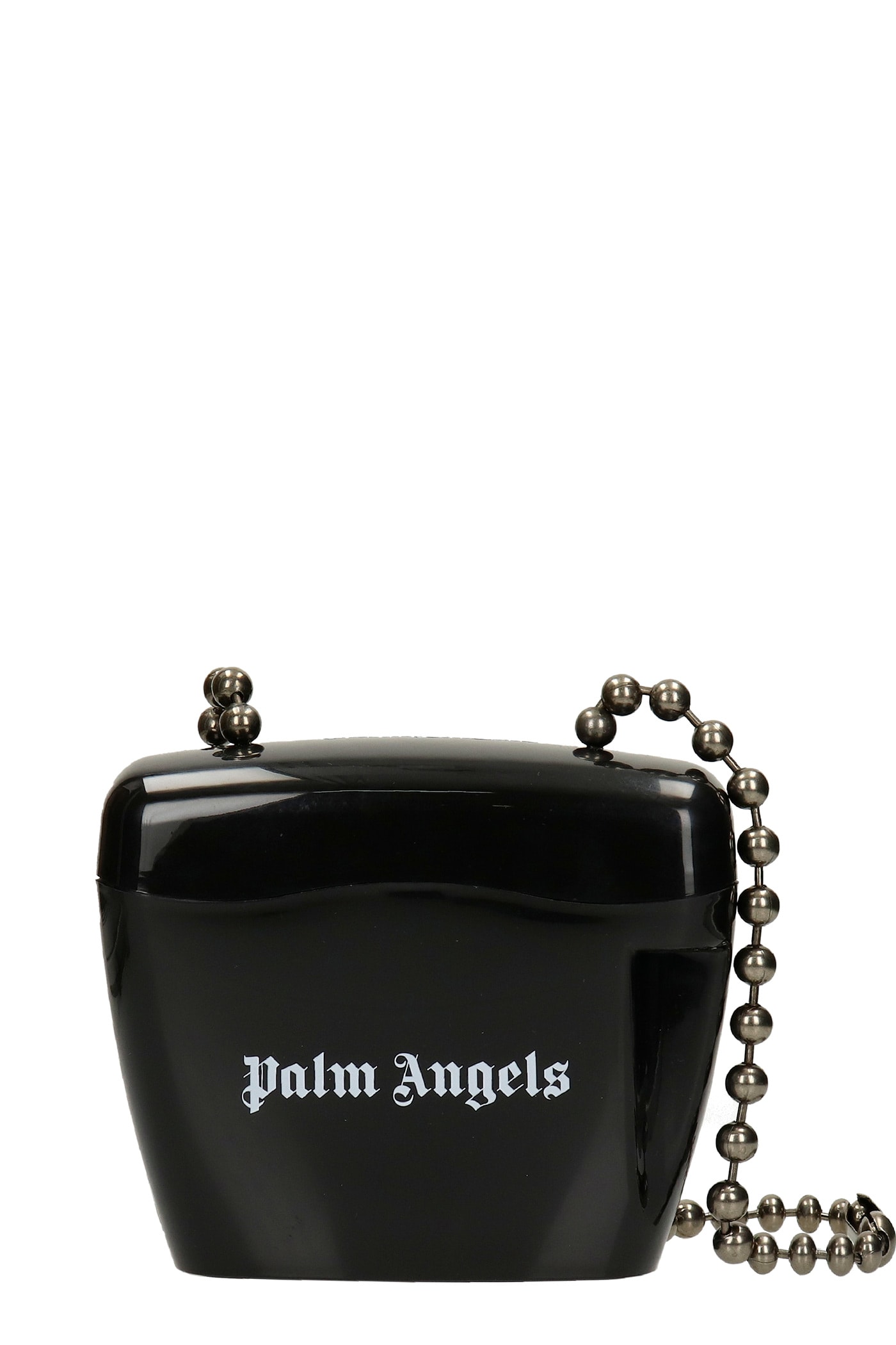 Palm Angels Shoulder Bag In Black Polypropylene