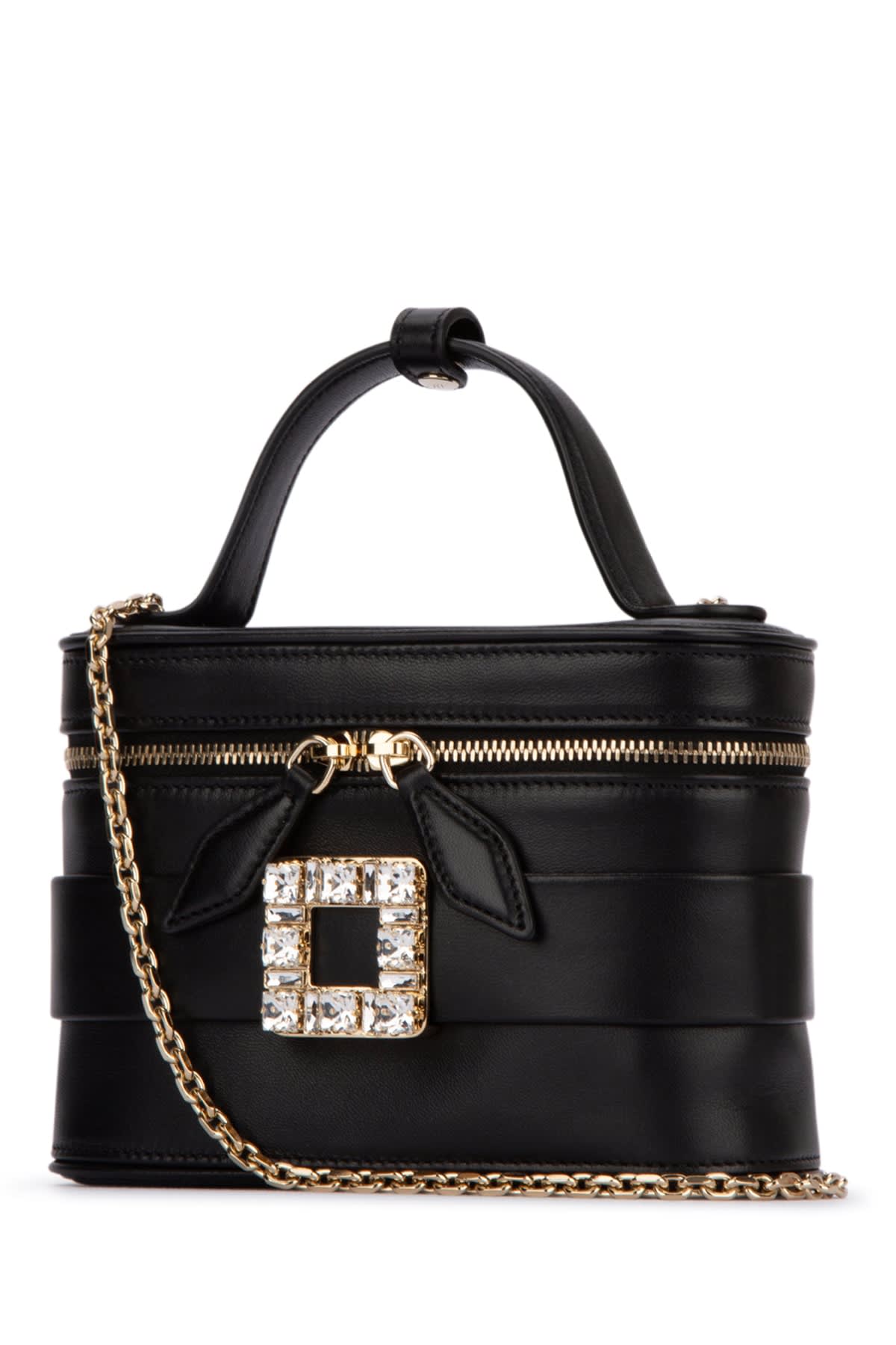 Shop Roger Vivier Vanity Bag Micro In Nero