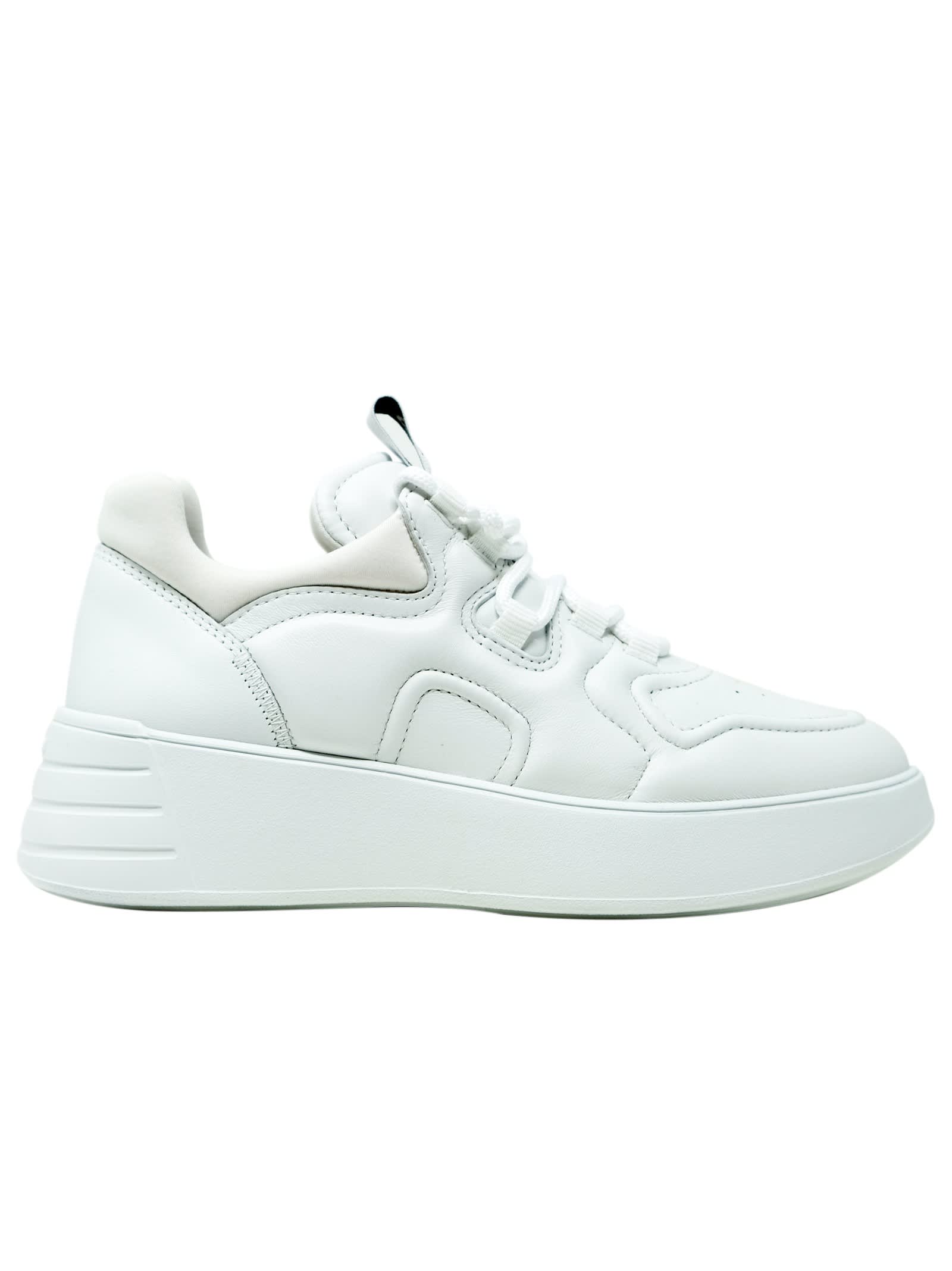 Hogan White Leather Rebel H562 Sneakers