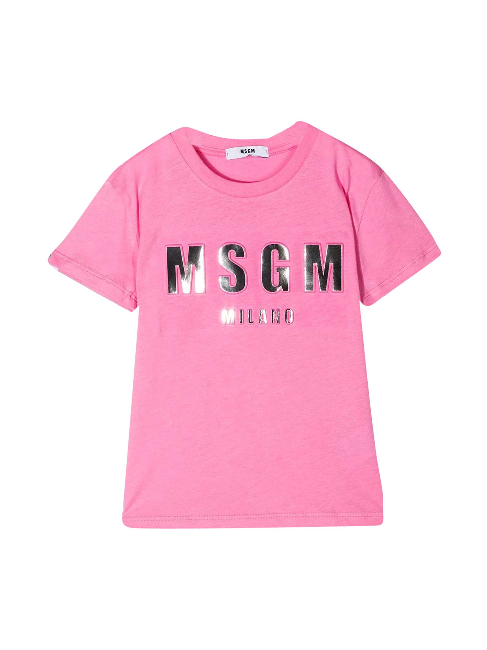 Msgm Kids' Pink T-shirt In Rosa
