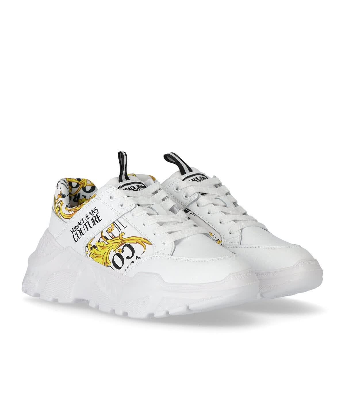 Versace Jeans Couture Speedtrack Logo Couture White Trainer | ModeSens