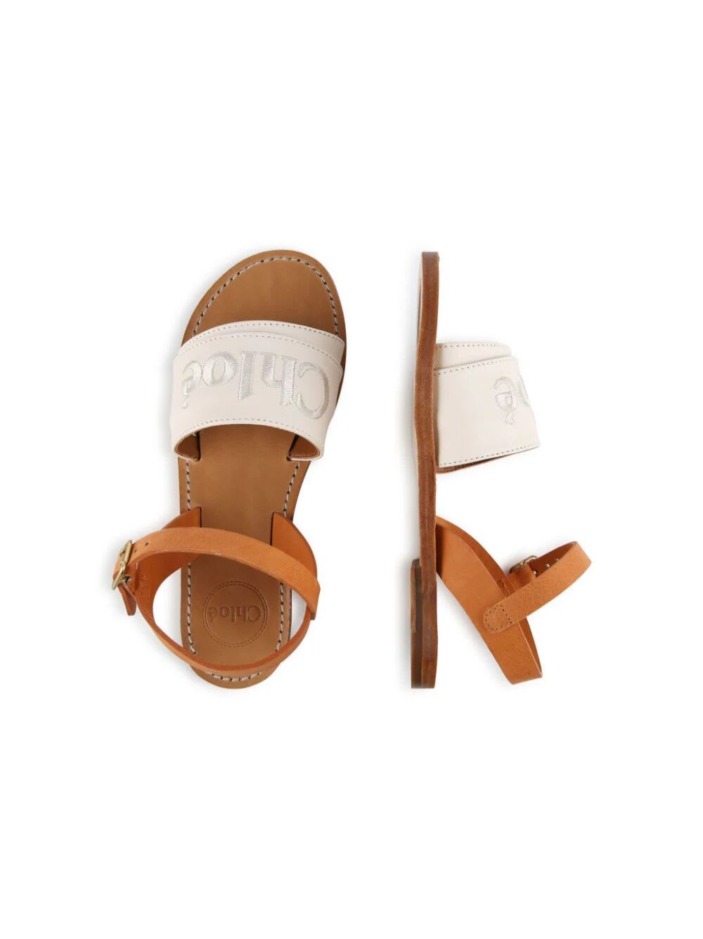 Shop Chloé Sandals In Ivory
