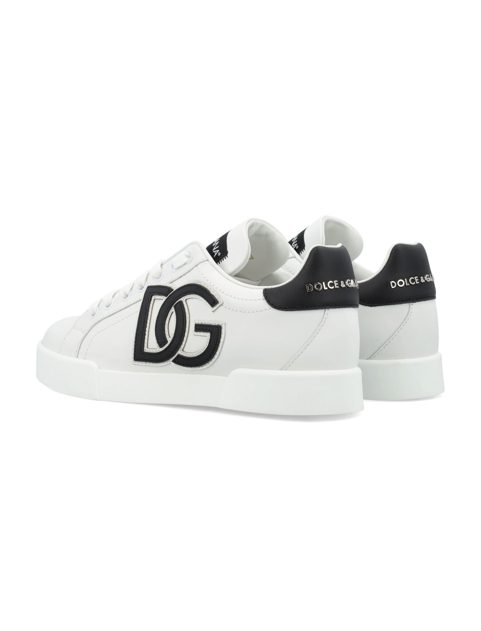 Shop Dolce & Gabbana Portofino Sneakers In White