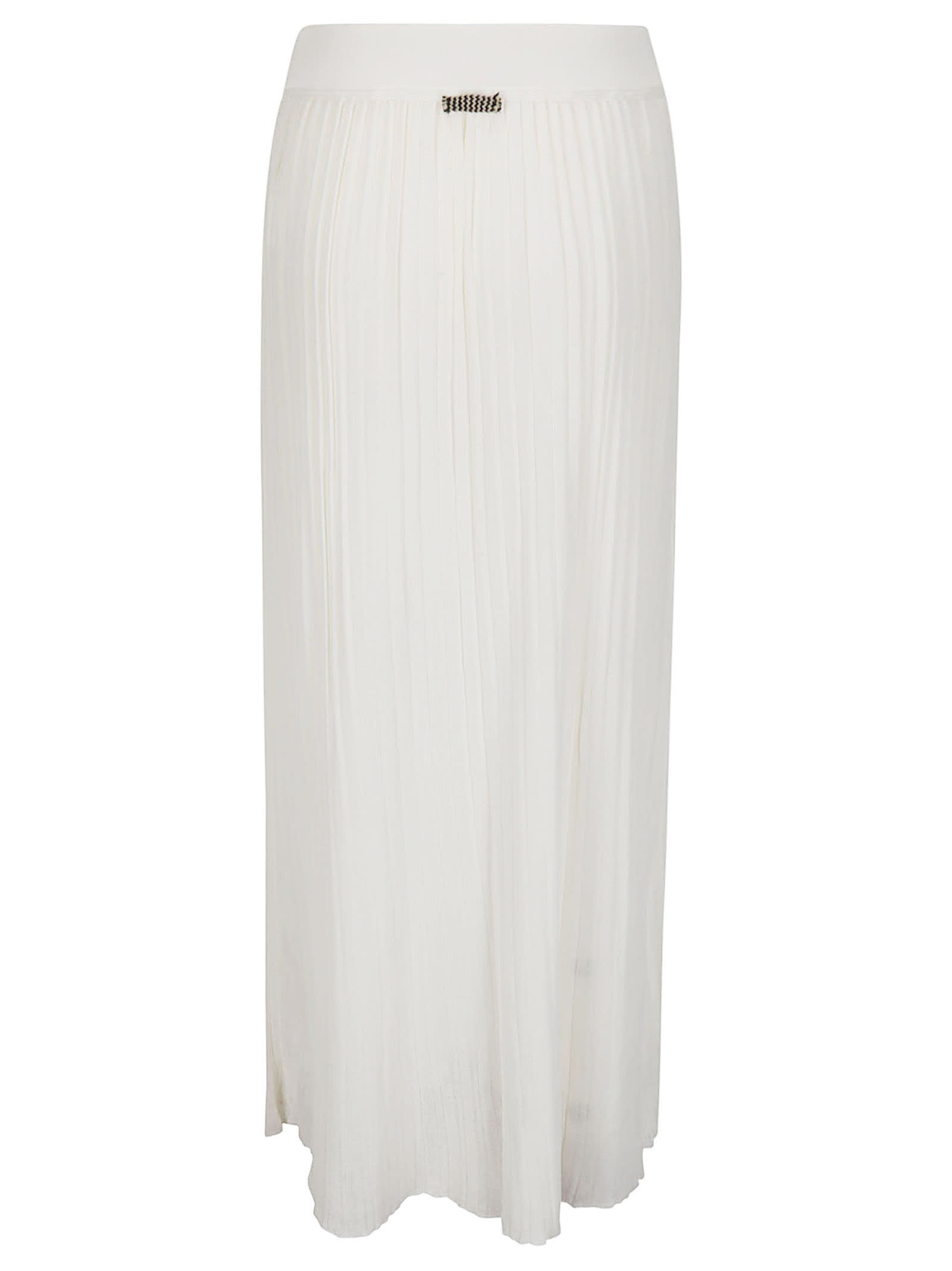 Shop Archiviob Pleated Viscose Skirt In White