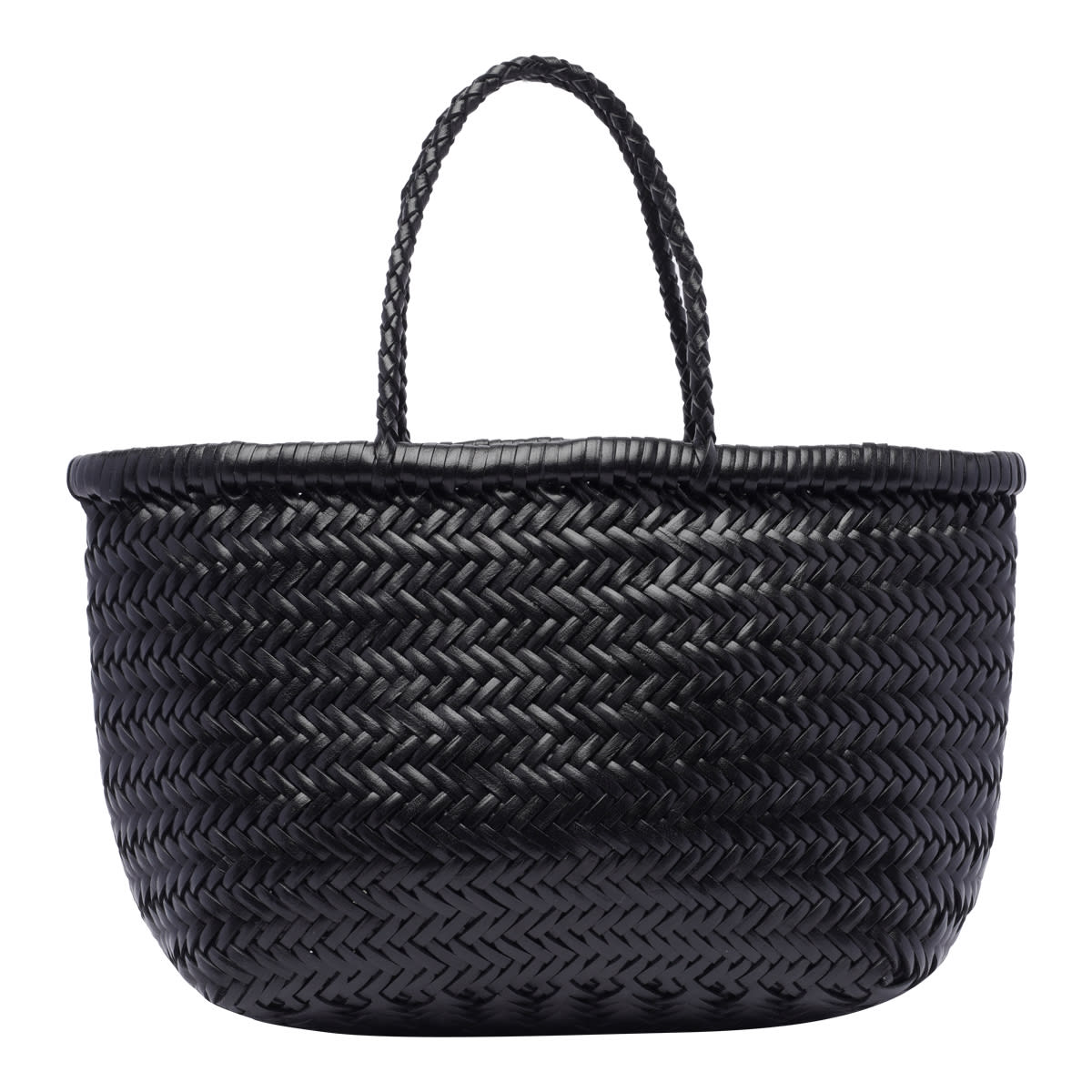 Dragon Diffusion Mini Triple Bamboo Jump Handbag In Black