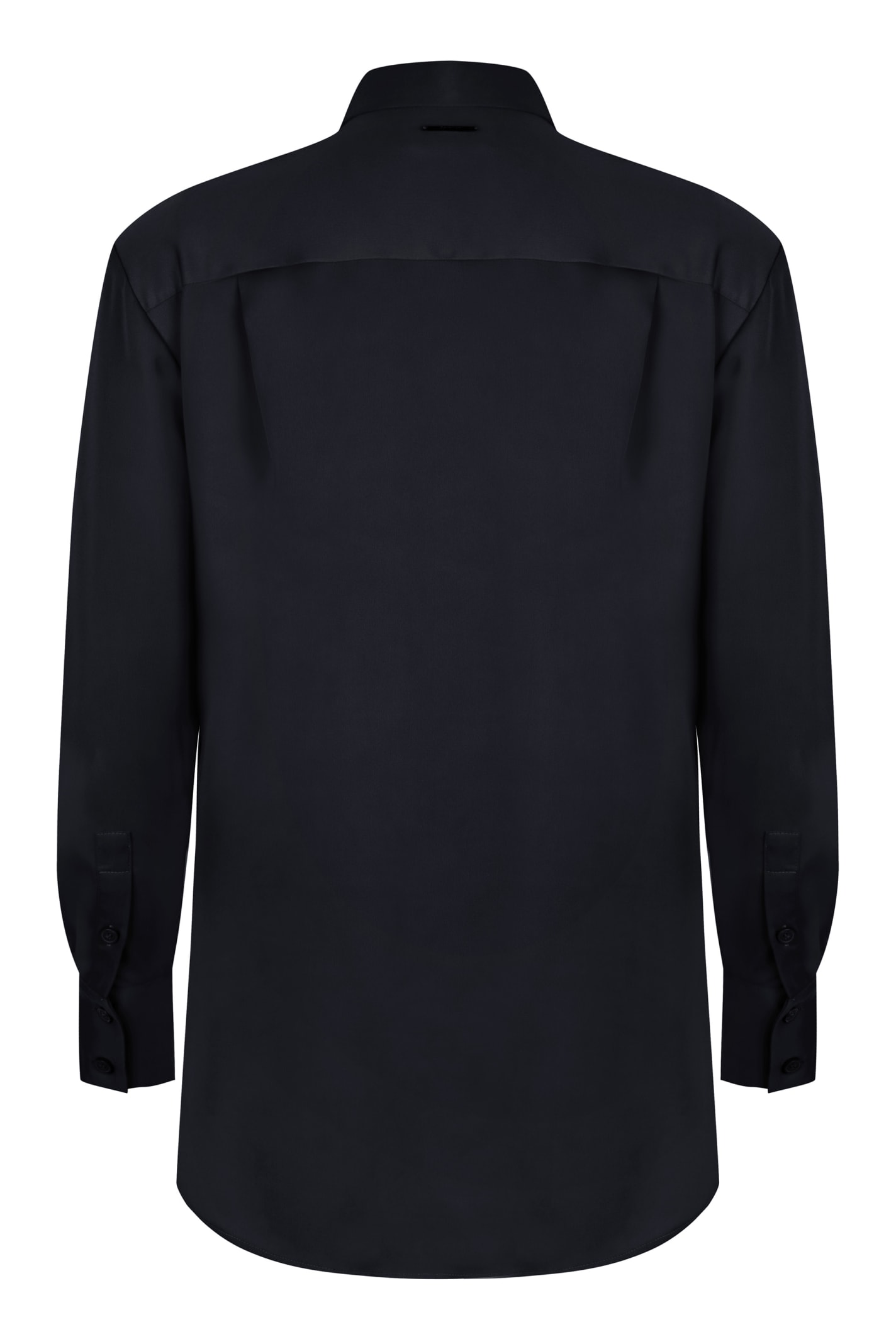 Shop Calvin Klein Long Sleeve Shirt In Black