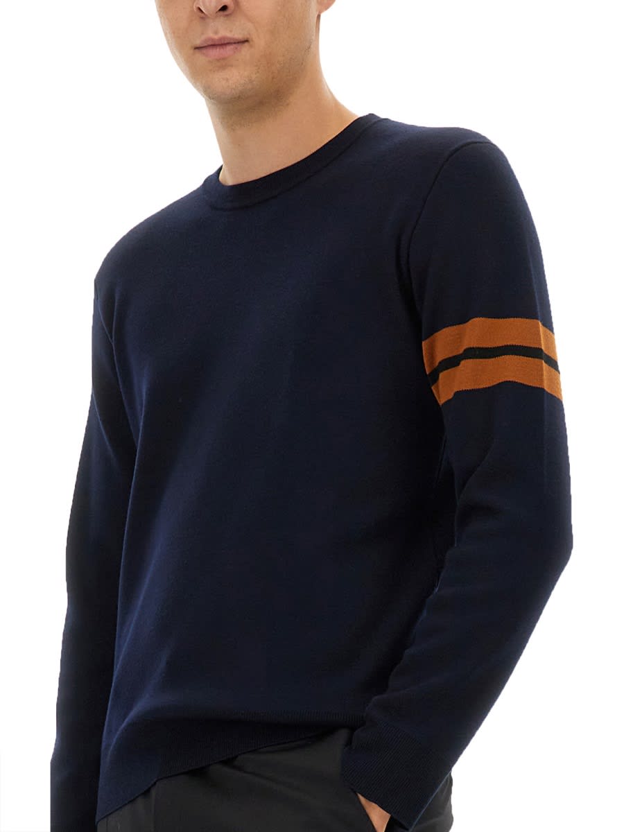 Shop Zegna Wool Jersey. In Blue