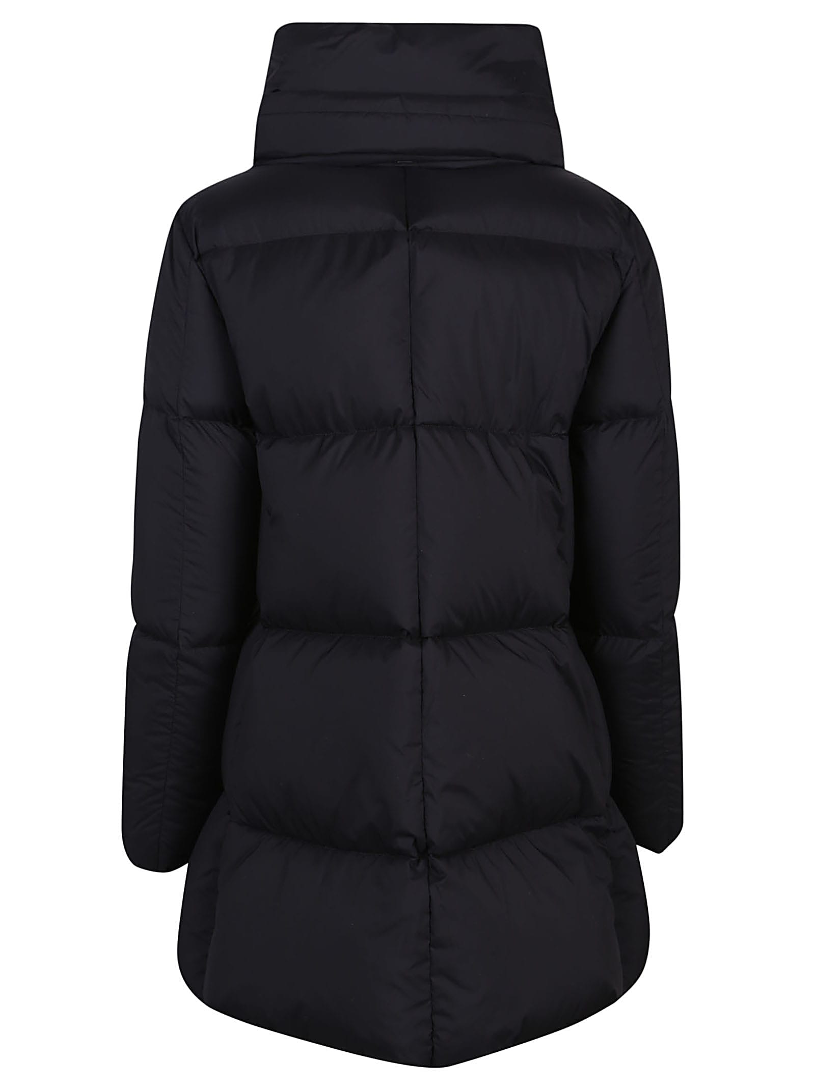 Shop Herno A-shape Relaxed Down Jacket In Nero