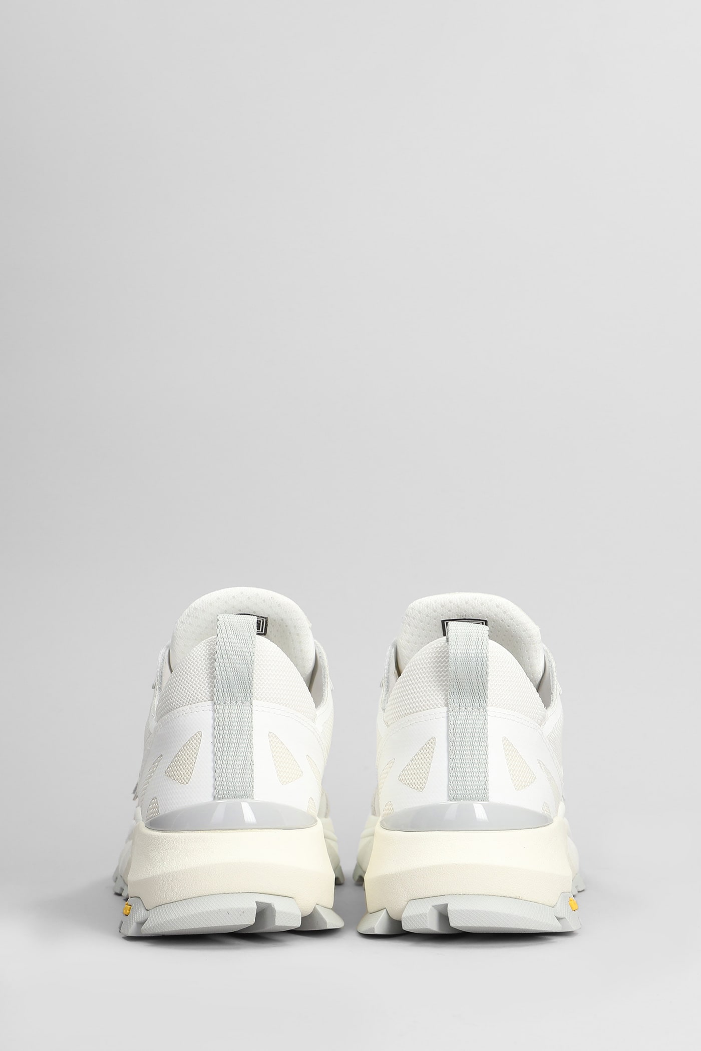 Philippe Model Rocx Low Sneakers In White Fabric In White