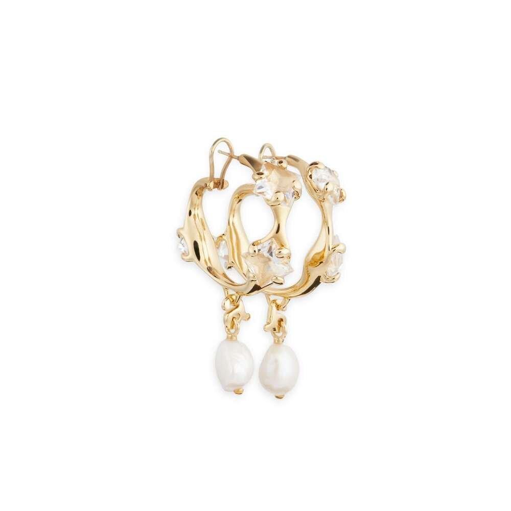 Embellished Pearl Drop Earrings