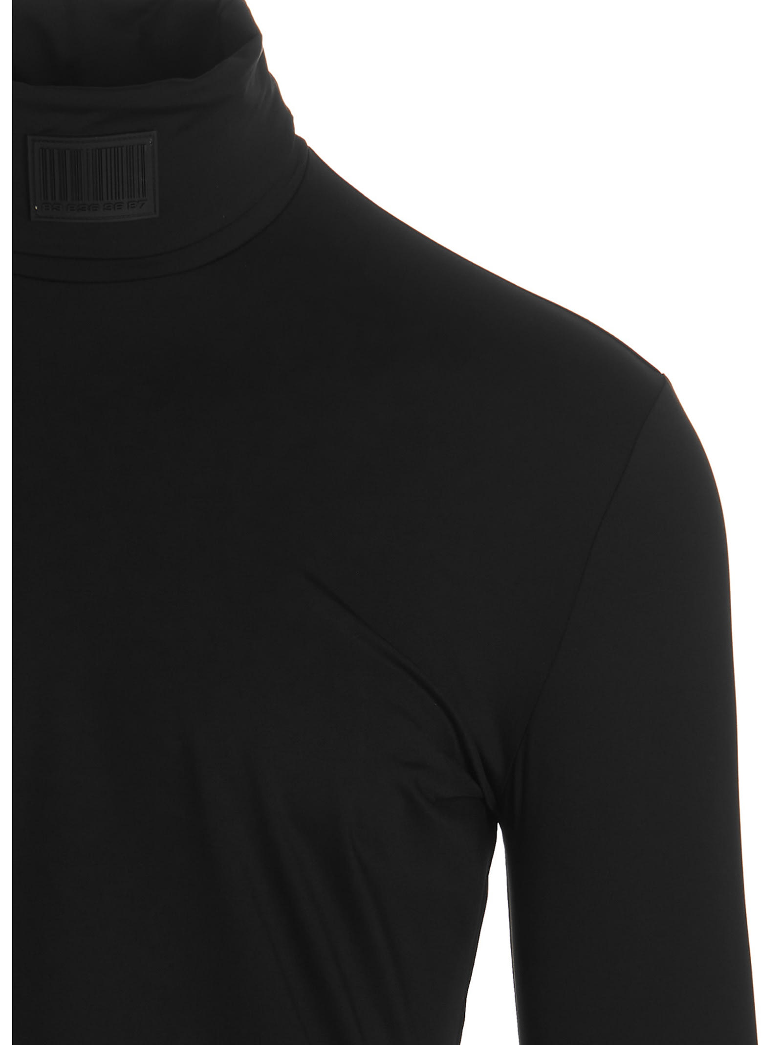 Shop Vtmnts Logo Lycra Sweater In Black