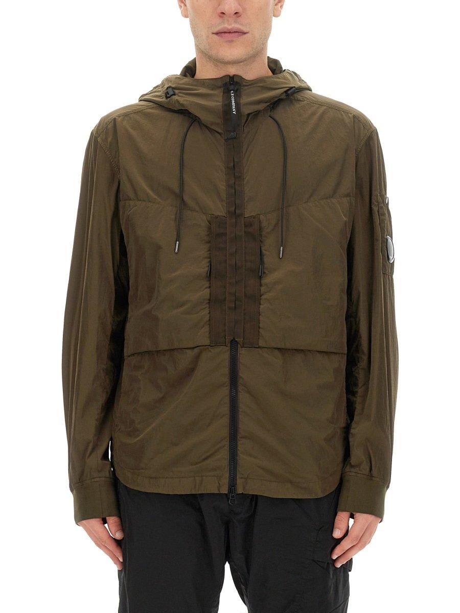 Shop C.p. Company Chrome-r Hooded Overshirt In Green