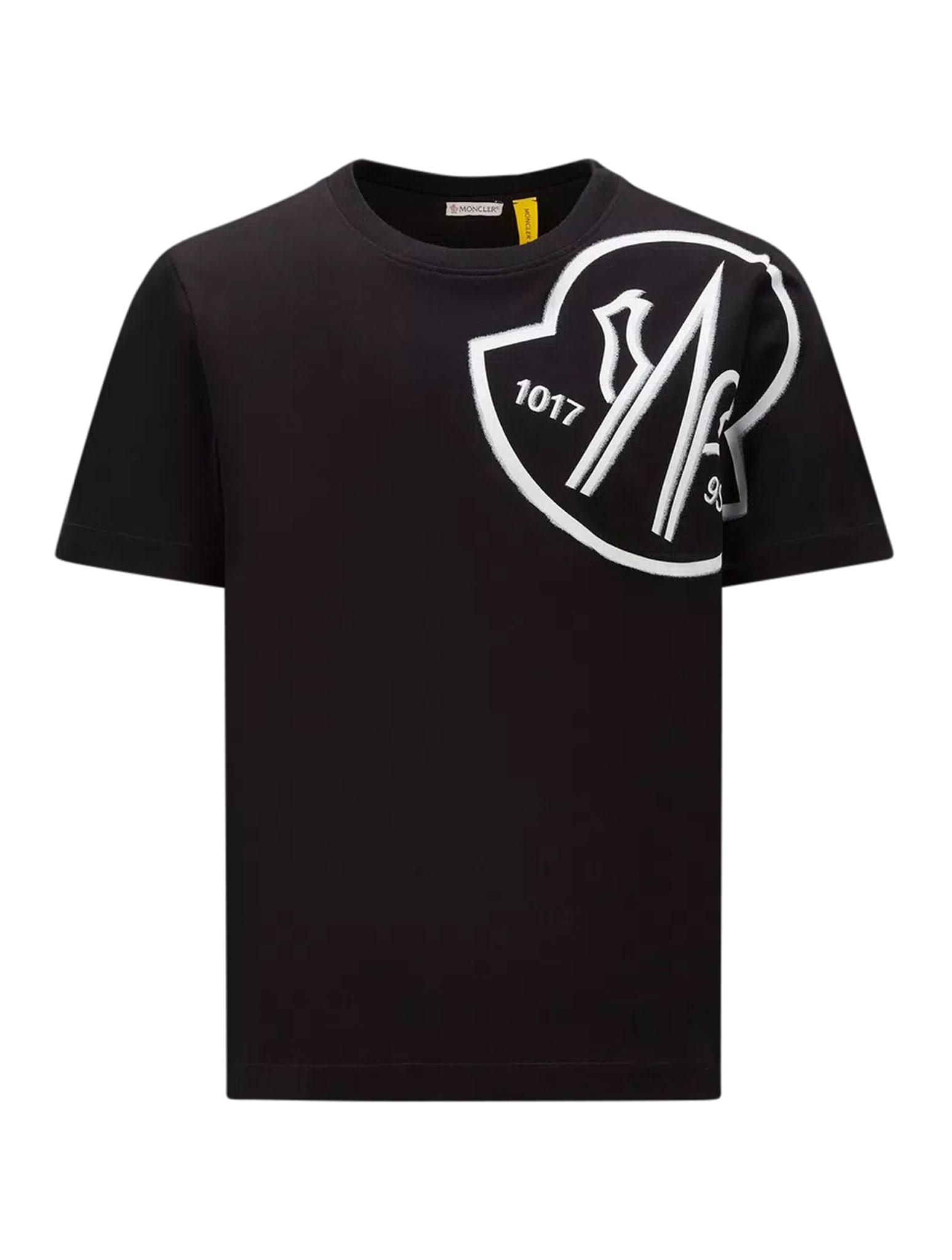 Moncler Genius 6 Moncler 1017 Alyx 9sm Logo-embellished Cotton-jersey T-shirt In Black