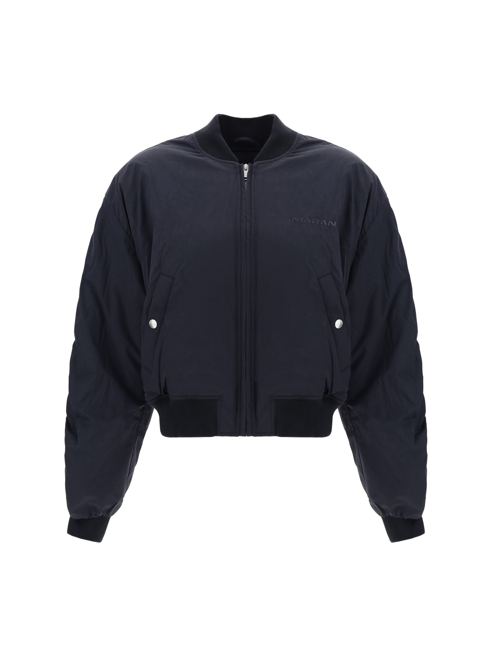 Shop Marant Etoile Bomber Bessime Jacket In Fk Faded Black