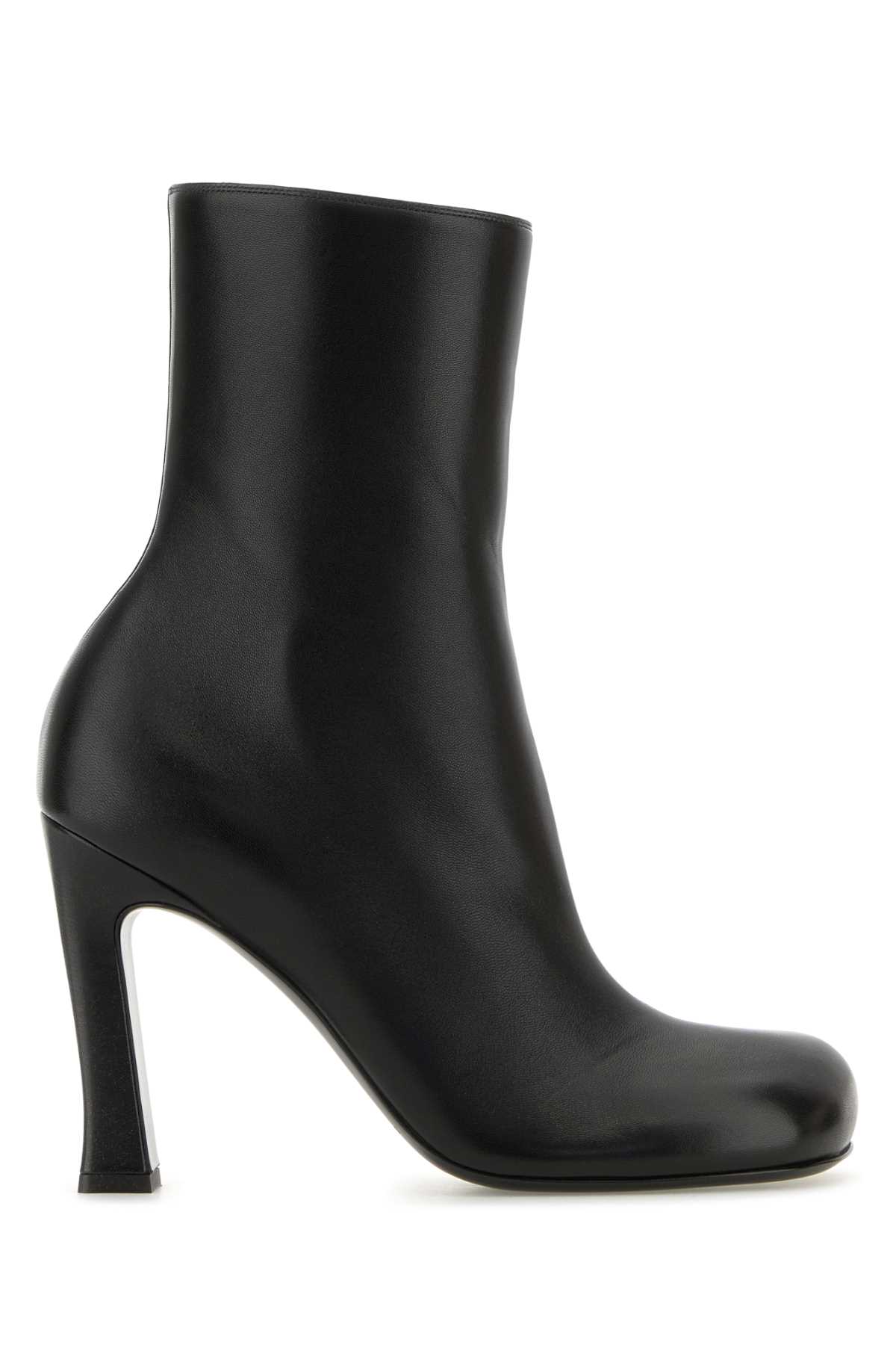 Bottega Veneta Black Leather Nico Ankle Boots