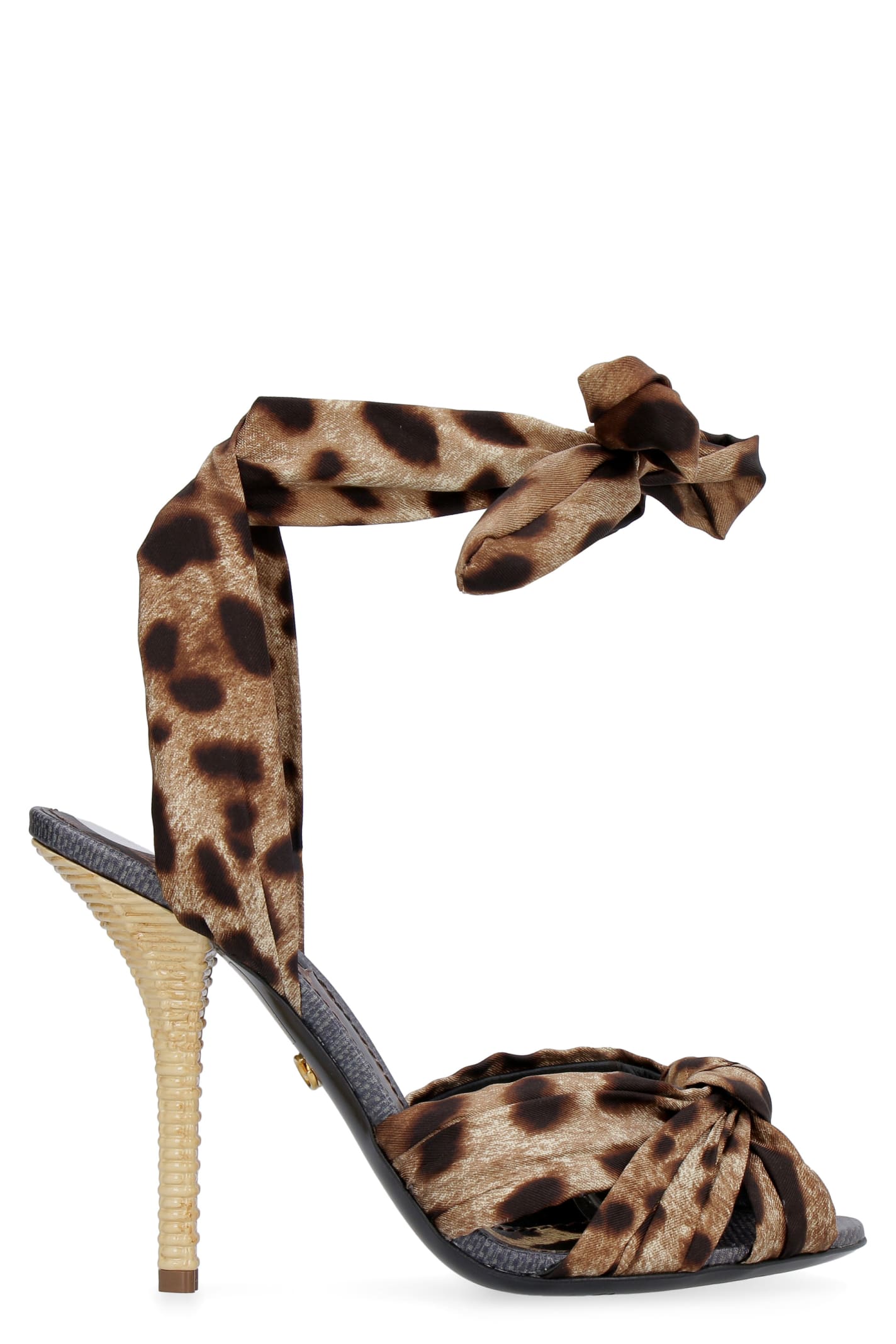 Dolce & Gabbana Keira Satin Sandals With Heel