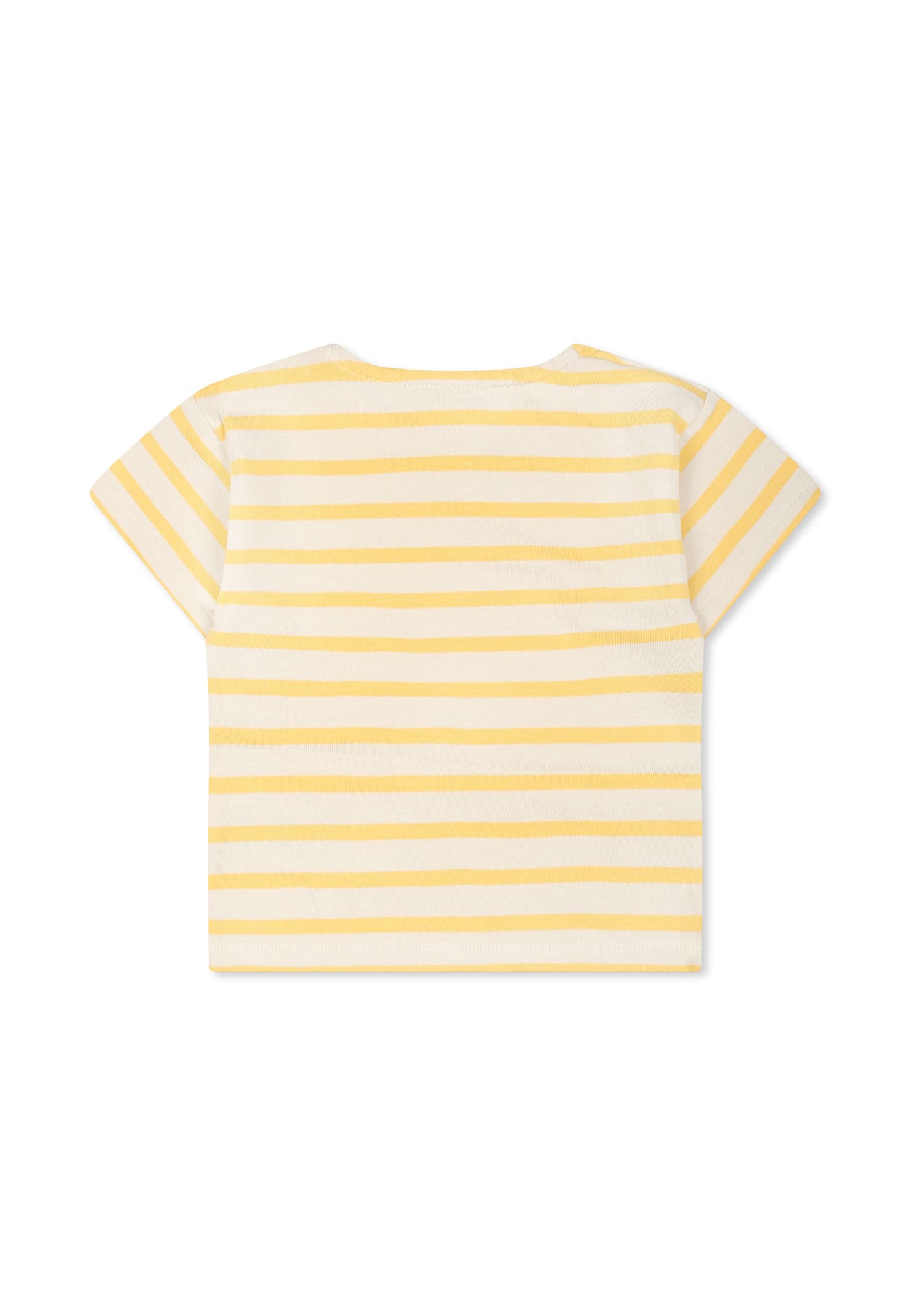 Molo Ivory T-shirt For Babykids With Smiley In Ivory
