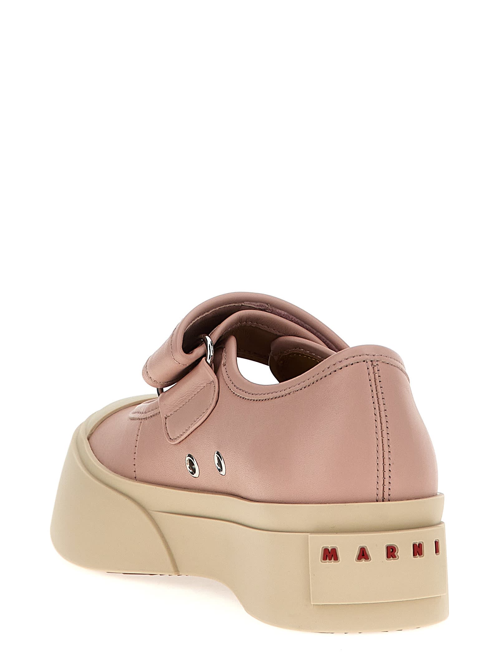 Shop Marni Mary Jane Sneakers In Pink