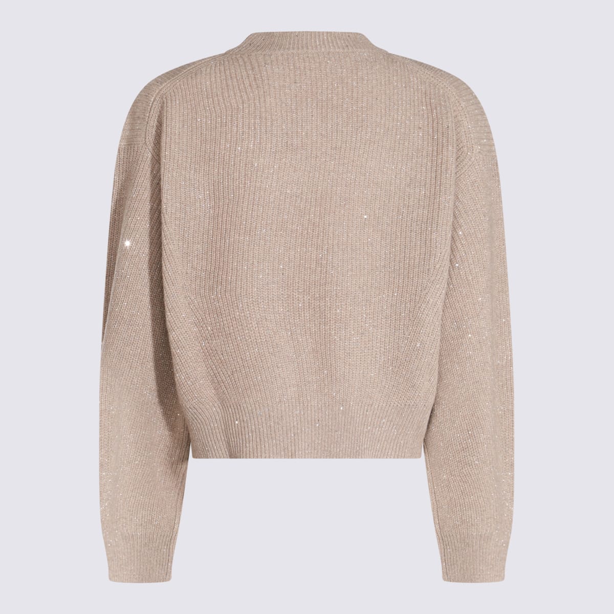 BRUNELLO CUCINELLI BEIGE WOOL KNITWEAR 