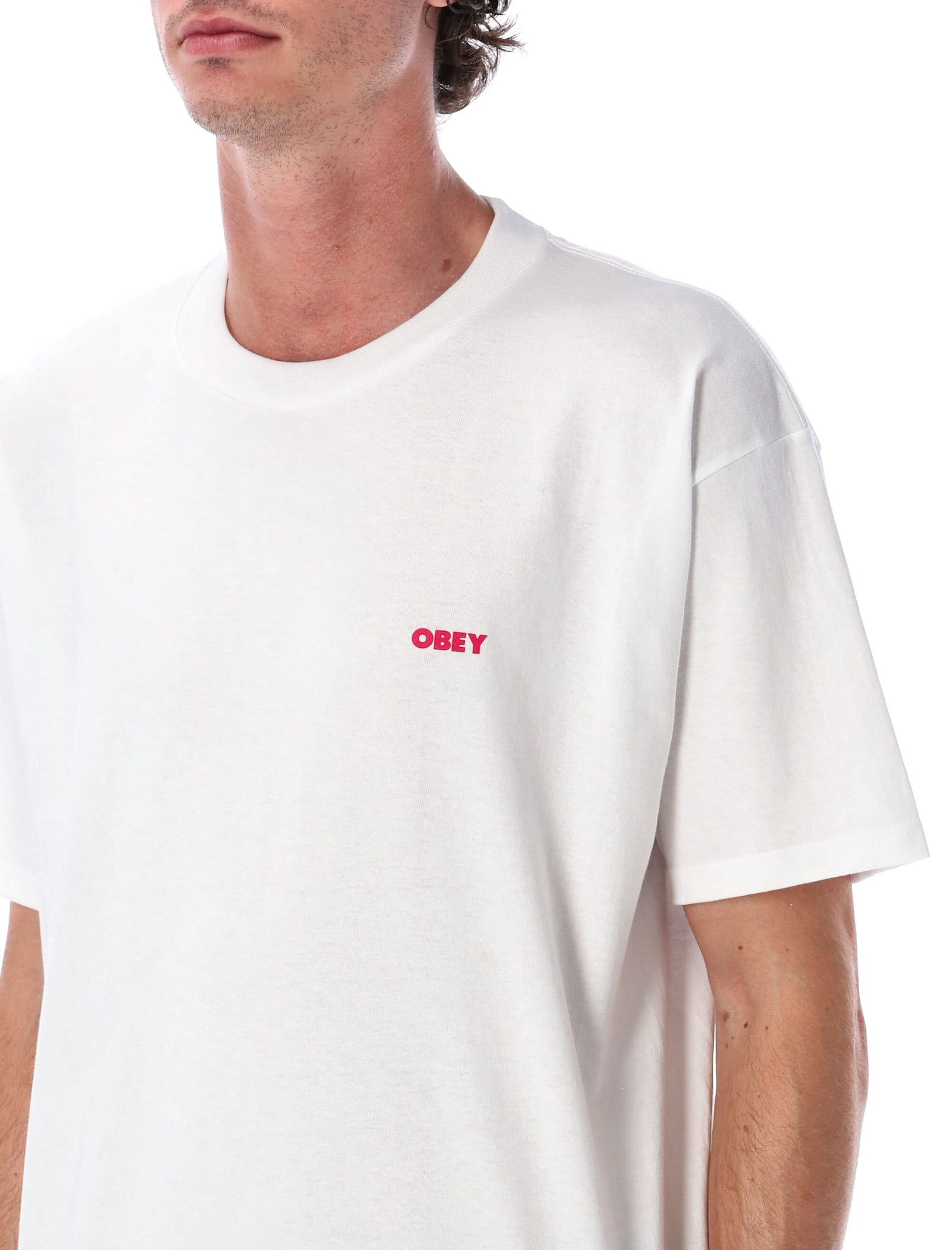 Obey Art Studio Flowers T-shirt In White