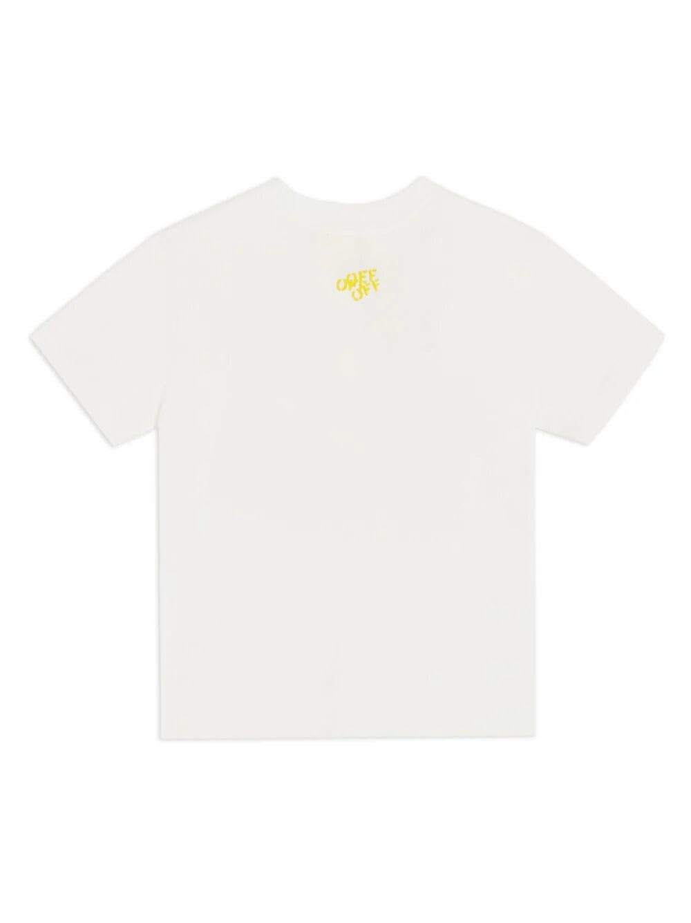 Shop Off-white Multi Off Stamp Short Sleeves T-shirt In White Yellow