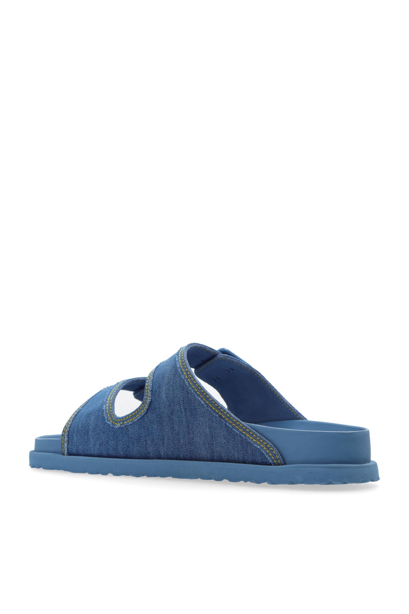 Shop Birkenstock 1774 Sandals Arizona Stone Washed In Blue