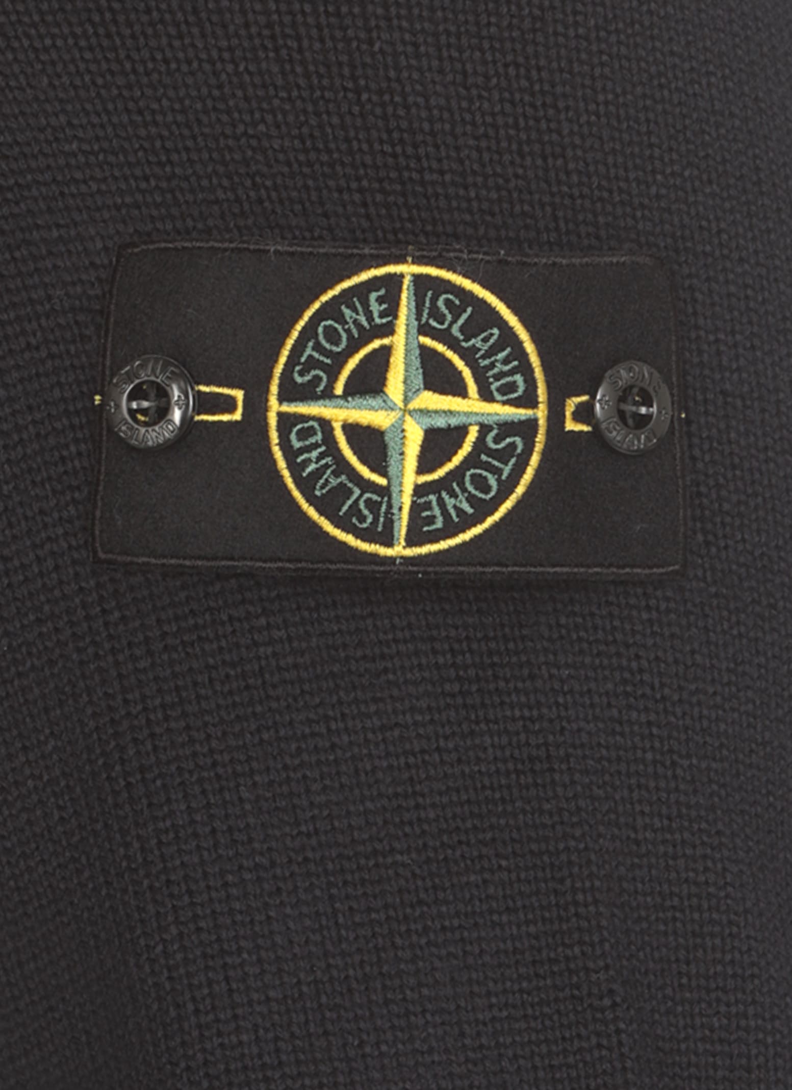 Shop Stone Island Sweater With Logo In Blue